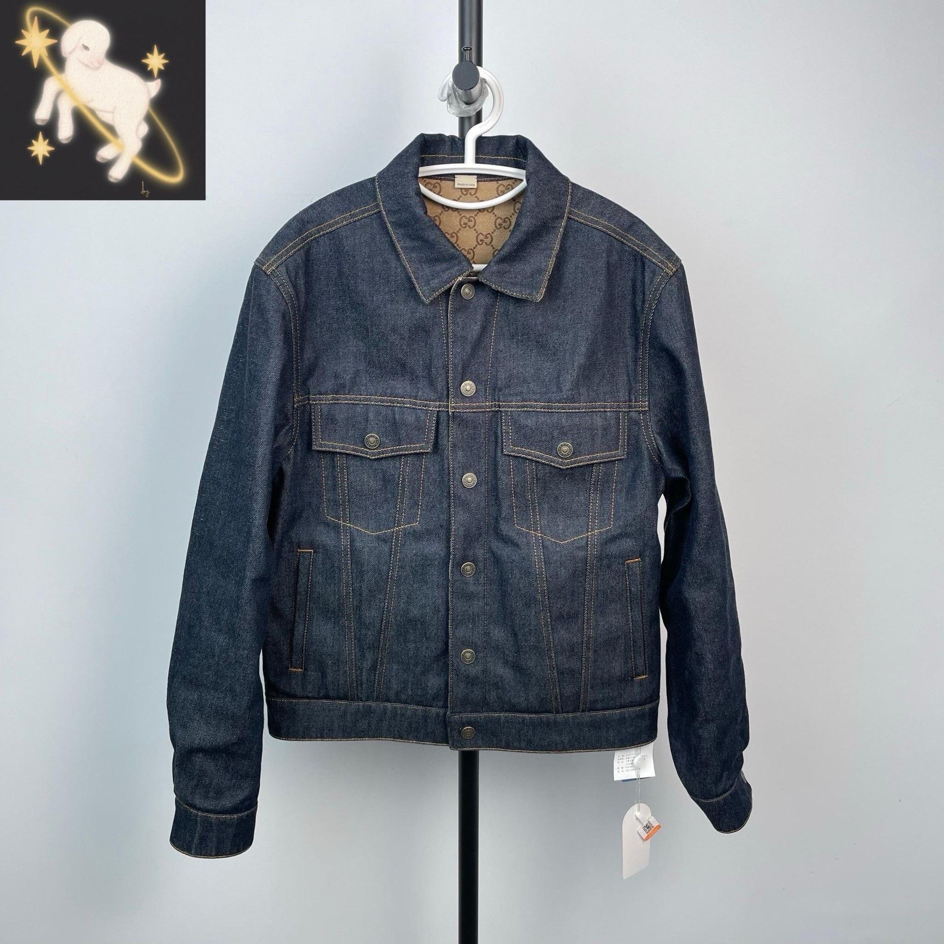 Gucci Gucci Denim Black Light Jacket 44 Men Size US L / EU 52-54 / 3 - 1 Thumbnail