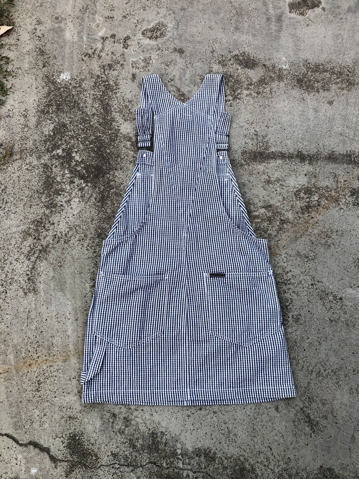 Calvin Klein × Vintage PLAID OVERALL DRESS Size S / US 4 / IT 40 - 3 Thumbnail