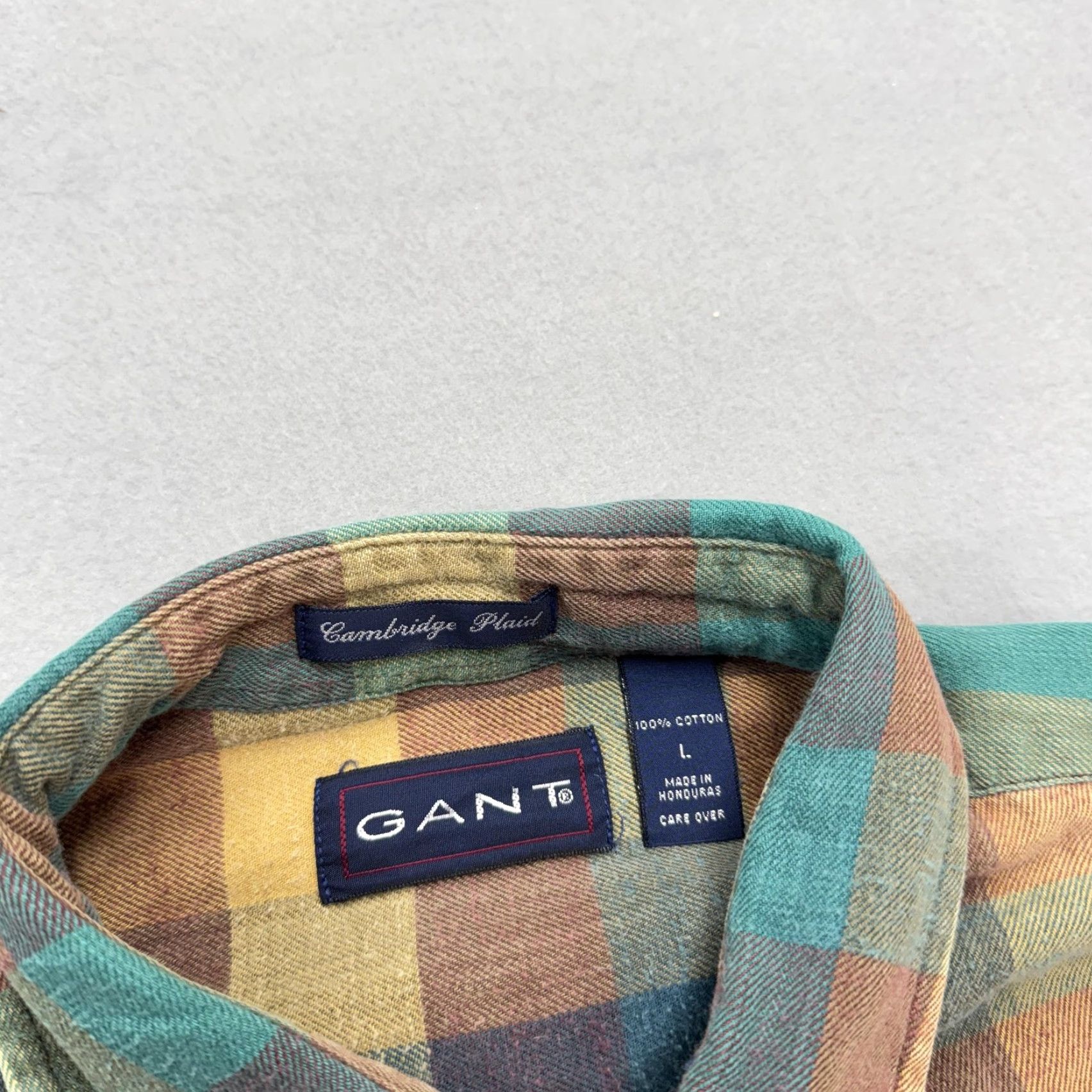 Gant Gant Shirt Mens Large Multicolor Cambridge Plaid Flannel Button Down Casual Size US L / EU 52-54 / 3 - 4 Thumbnail