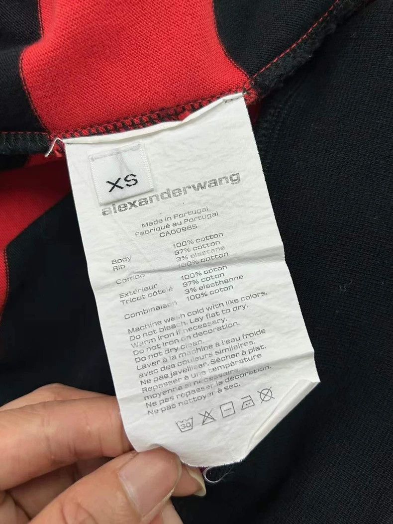 Alexander Wang Alexander Wang Striped Collar Sweatshirt- Size XS / US 0-2 / IT 36-38 - 4 Thumbnail