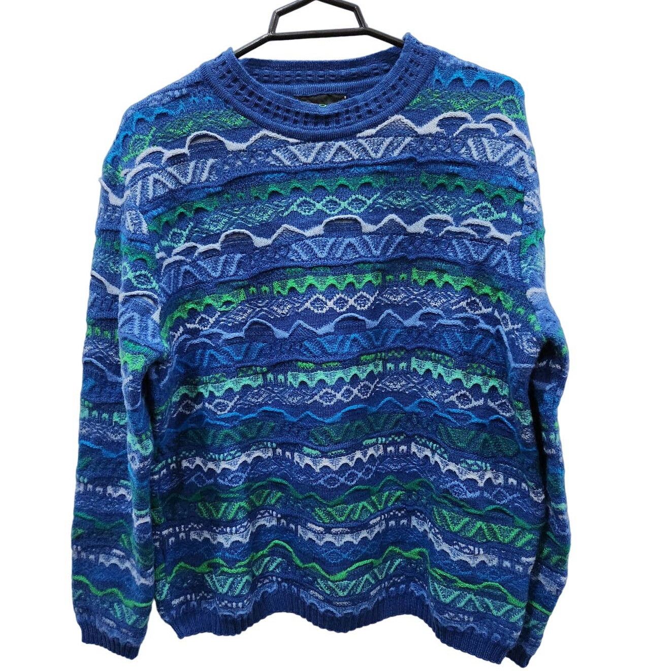 Image of Coogi Australia Knit Sweater in Blue, Women's (Size Small)