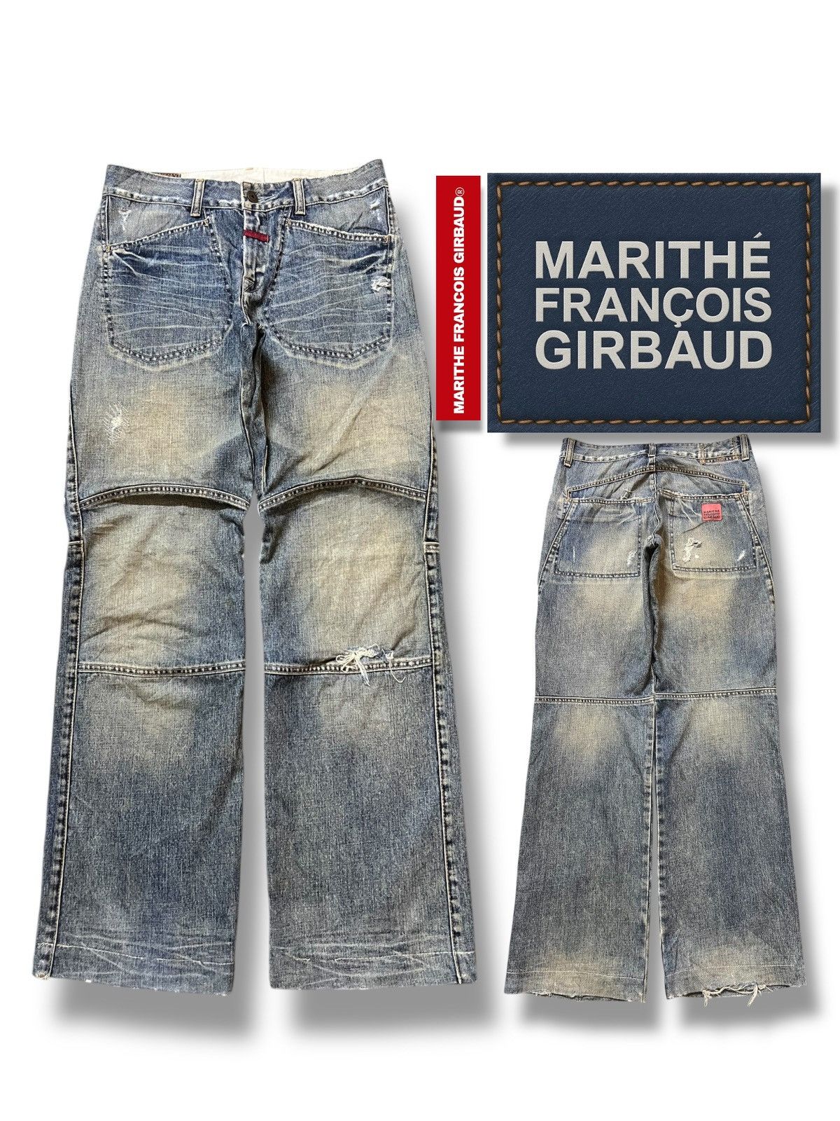 Marithe + Francois Girbaud Baggy Vintage 90s Marithé + François Girbaud - Avant Garde Size US 32 / EU 48 - 1 Thumbnail