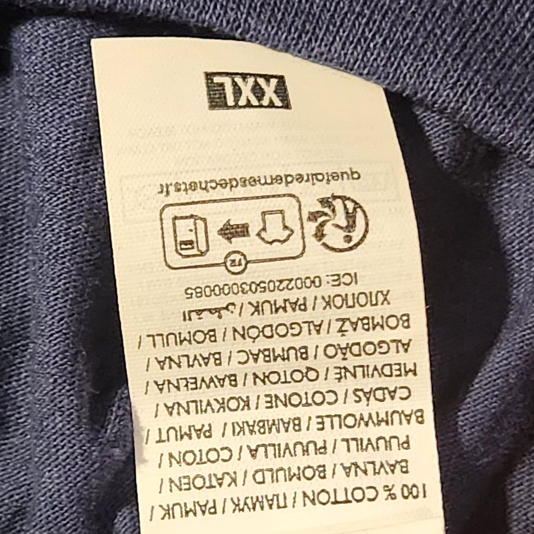 Fruit Of The Loom Compute Blade Shirt Mens 2XL Navy Blue Graphic Tee Crew Neck Short Sleeve Cotton USB Cable T-Shirt Tee Graphic Print Mens Boys? Size US XXL / EU 58 / 5 - 4 Thumbnail