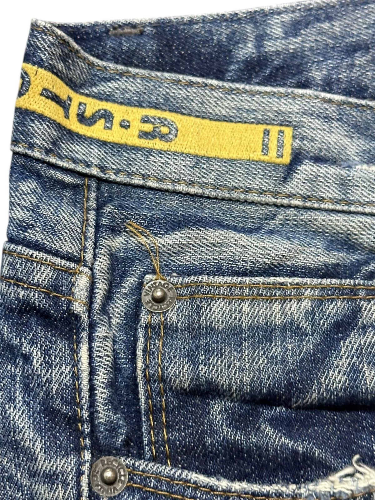 If Six Was Nine Vintage Blue Recycle Ripped Grunge Distressed Denim Size US 35 - 5 Thumbnail