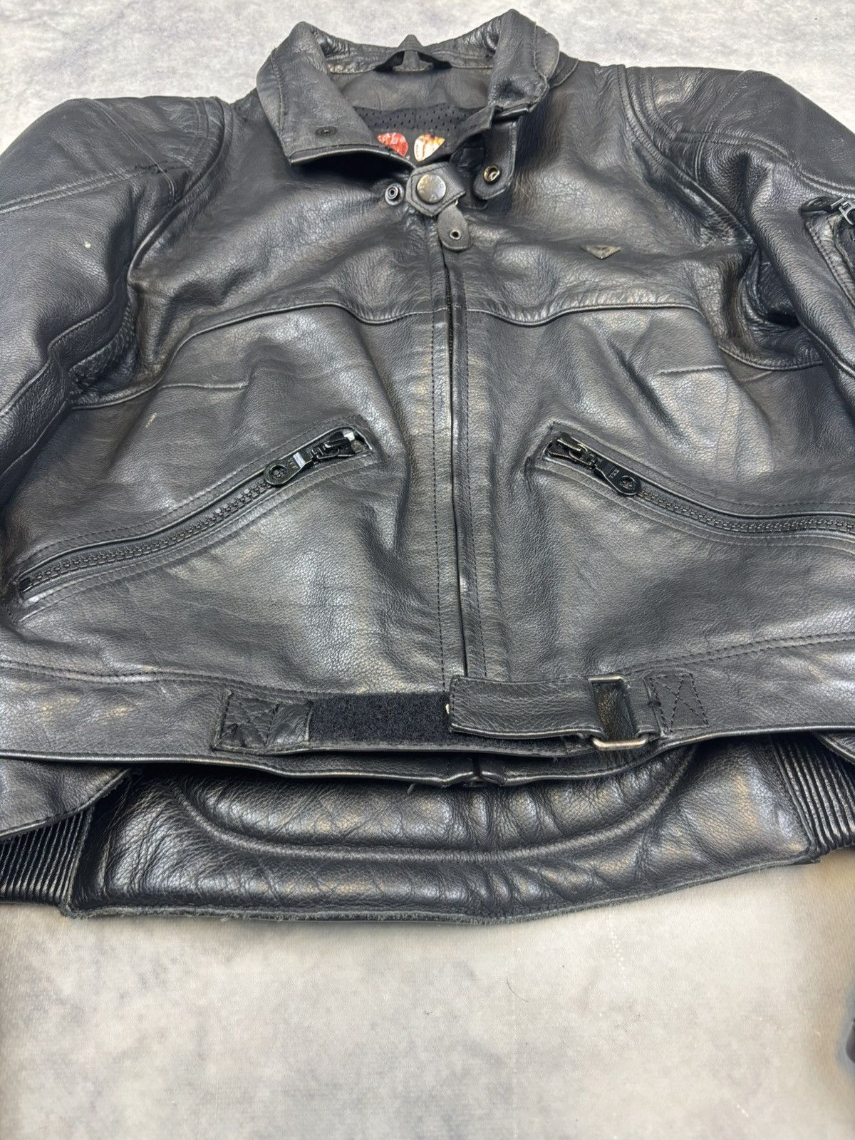 Dainese × Genuine Leather × NASCAR Vintage Dainese Biker Leather Jacket Avantgarde Japanese USA Size US S / EU 44-46 / 1 - 4 Thumbnail