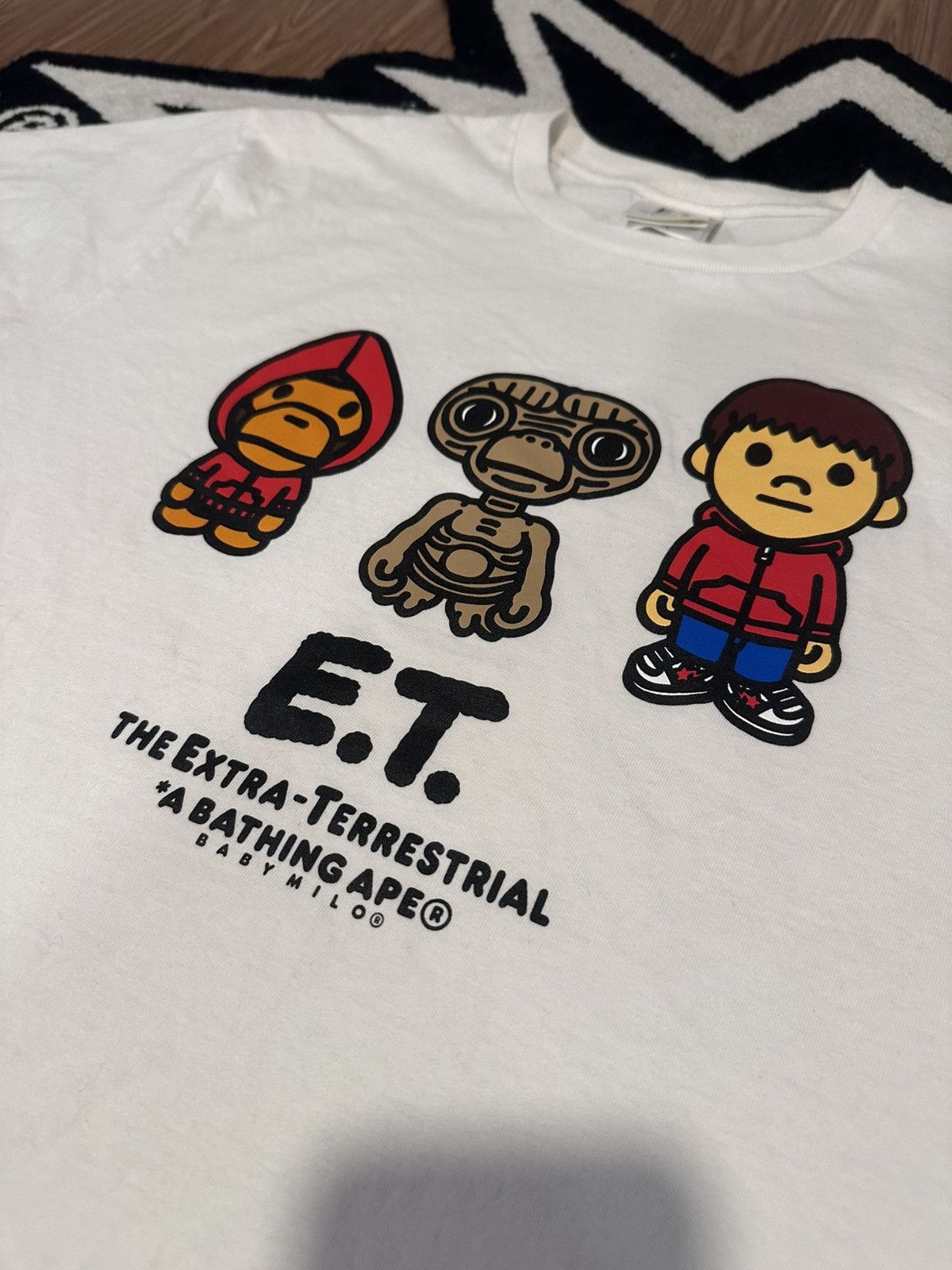 Bape BAPE x E.T. Kids Baby Milo Tee White Large – Used (Like New) Size US L / EU 52-54 / 3 - 10 Thumbnail