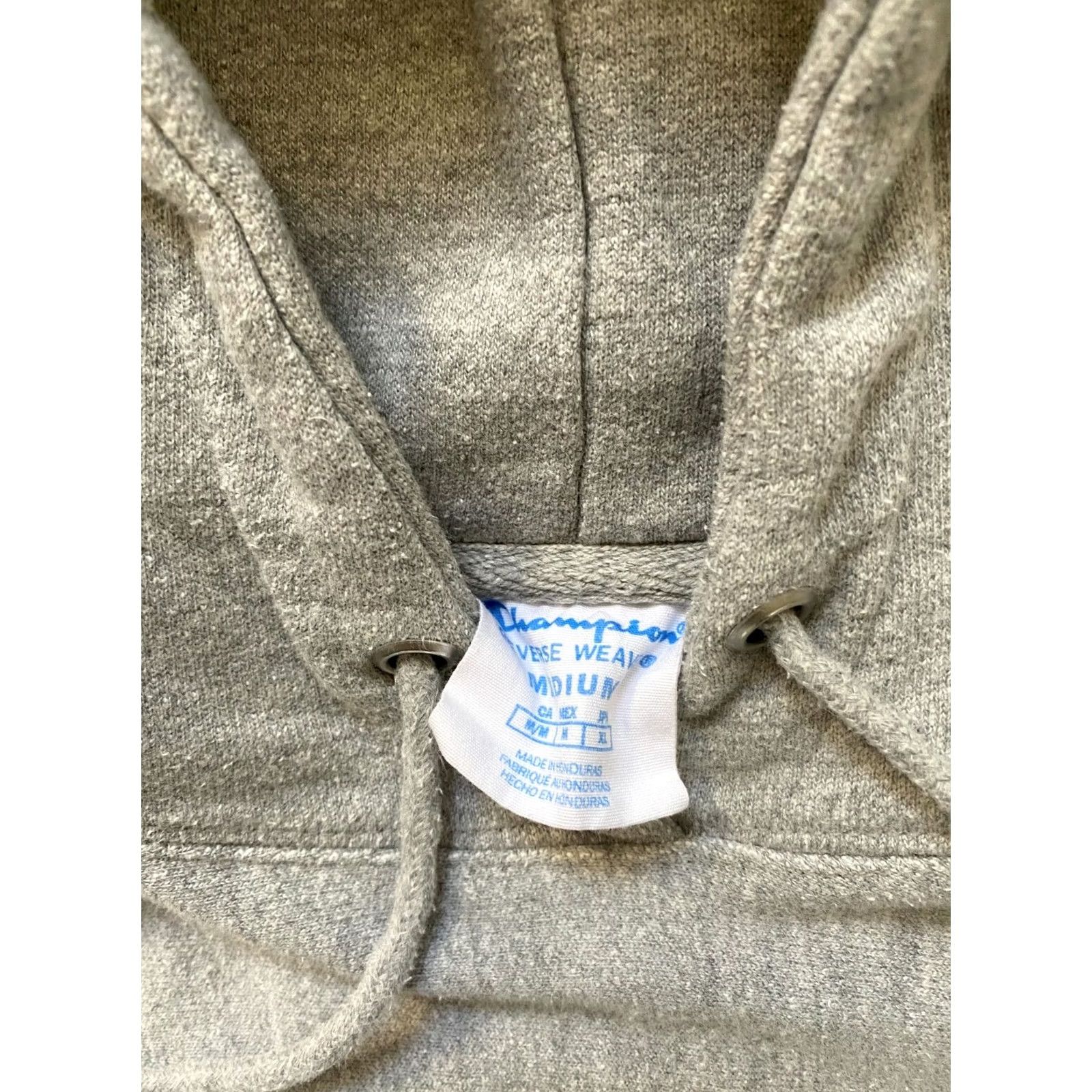Champion Champion Reverse Weave Hoodie Men’s M Gray Long Sleeve Pullover Spellout Size US XL / EU 56 / 4 - 4 Thumbnail