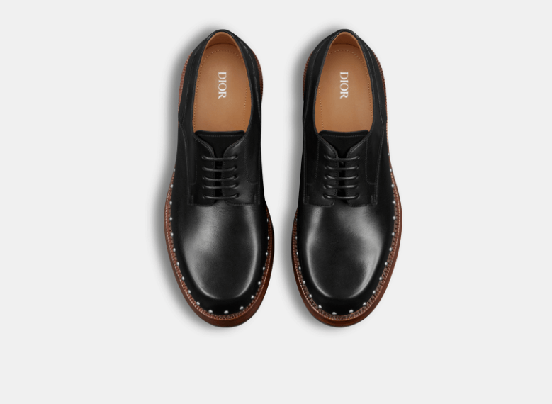 Dior o1w1db10426 3DE343 Carlo Derby Shoes in Black/Silver Size US 7 / EU 40 - 3 Thumbnail
