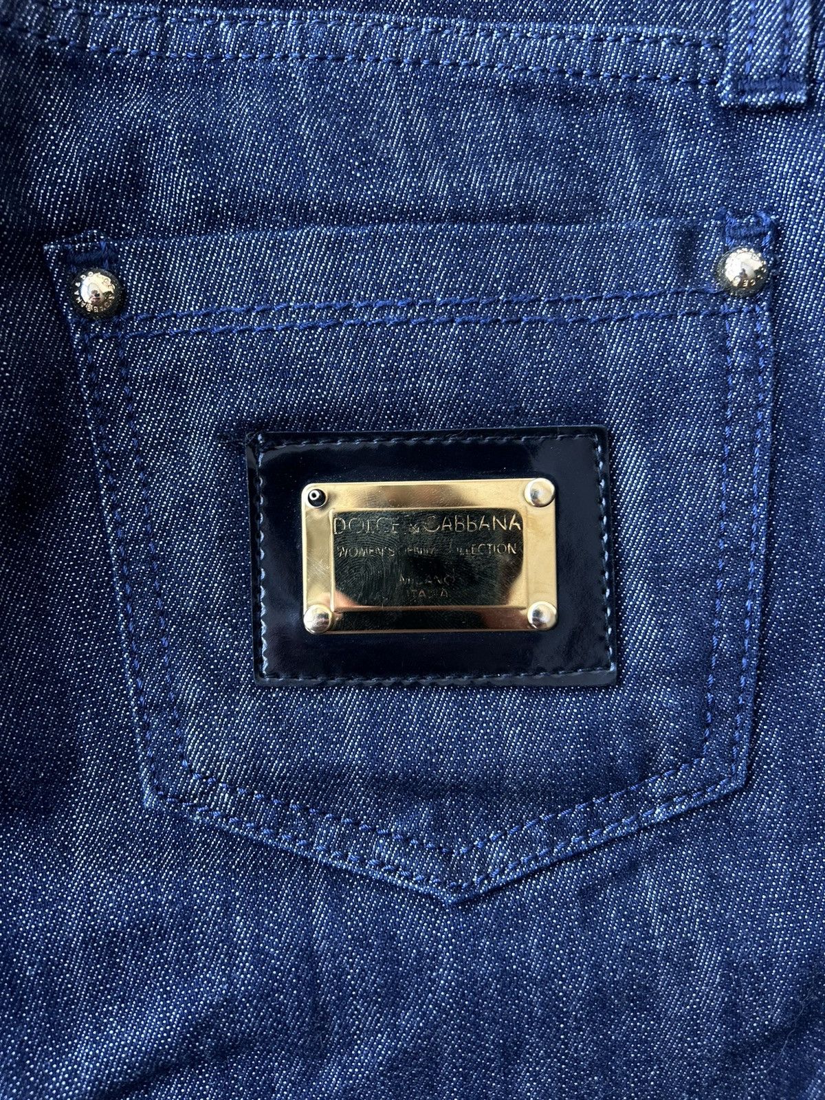 Dolce & Gabbana Dolce & Gabbana Y2K DG Metal Logo Italian Denim Jeans Size US 29 - 5 Thumbnail