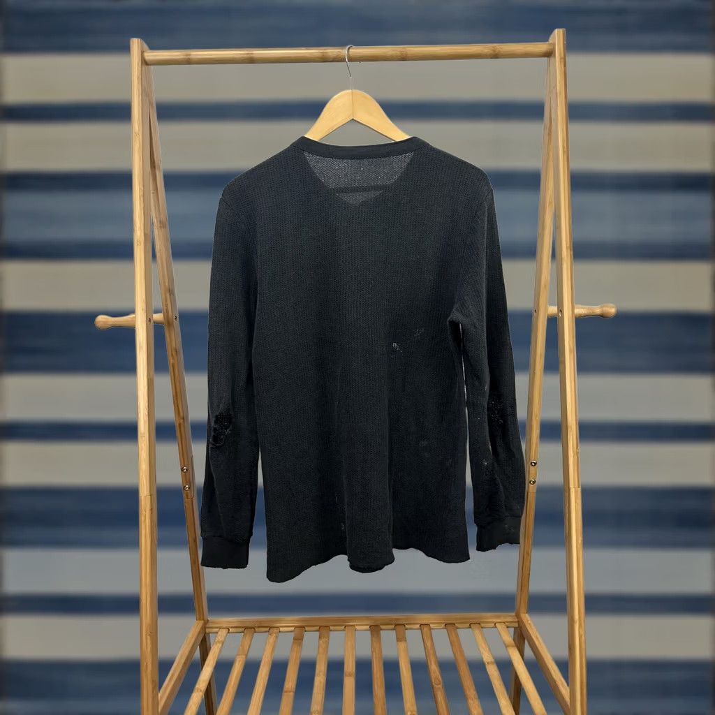 Vintage VTG 80s Black Faded Paper Thin Burnout Worn Grunge Thrashed LS Hensley Shirt XL Mens XL Black Size US XL / EU 56 / 4 - 1 Thumbnail
