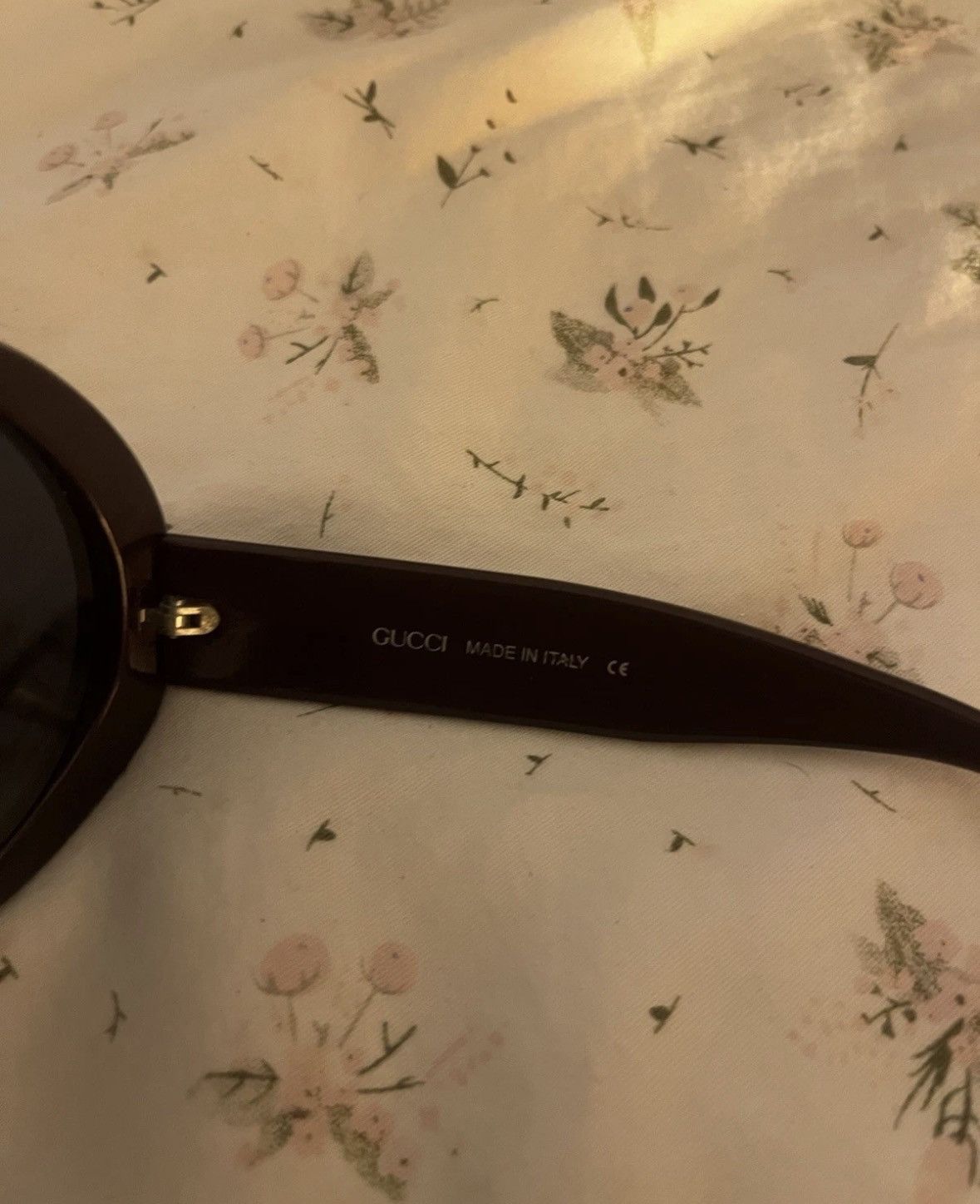 Gucci GUCCI GG2401N/S Lg Round Purple Lens Sunglasses Size ONE SIZE - 4 Thumbnail
