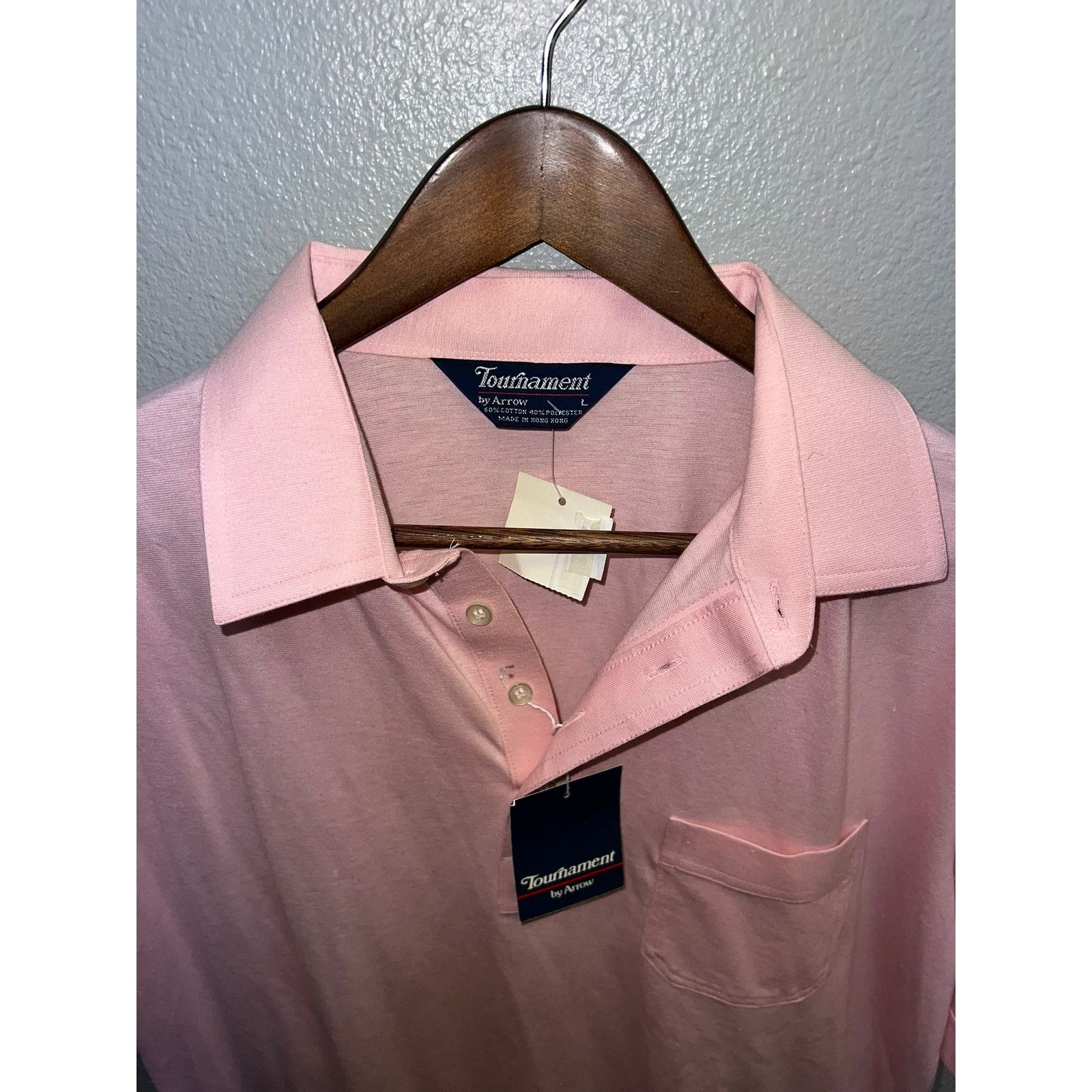 Arrow Vintage Arrow Polo Shirt Tournament Golf Pink Deadstock Tee Size US L / EU 52-54 / 3 - 5 Thumbnail