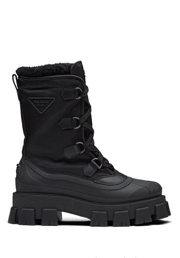 Prada Prada Monolith Combat Lace-up Boots Size US 7 / EU 40 - 1 Preview