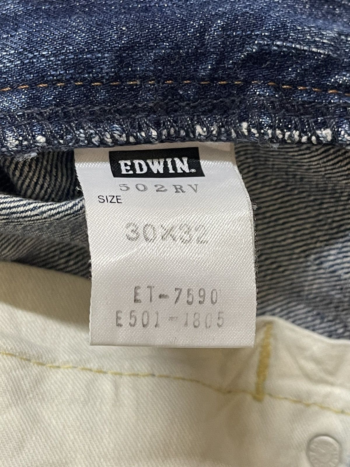 Edwin Vintage Japan Edwin 502 Faded Wash Distressed Loose Jeans Size US 32 / EU 48 - 10 Thumbnail