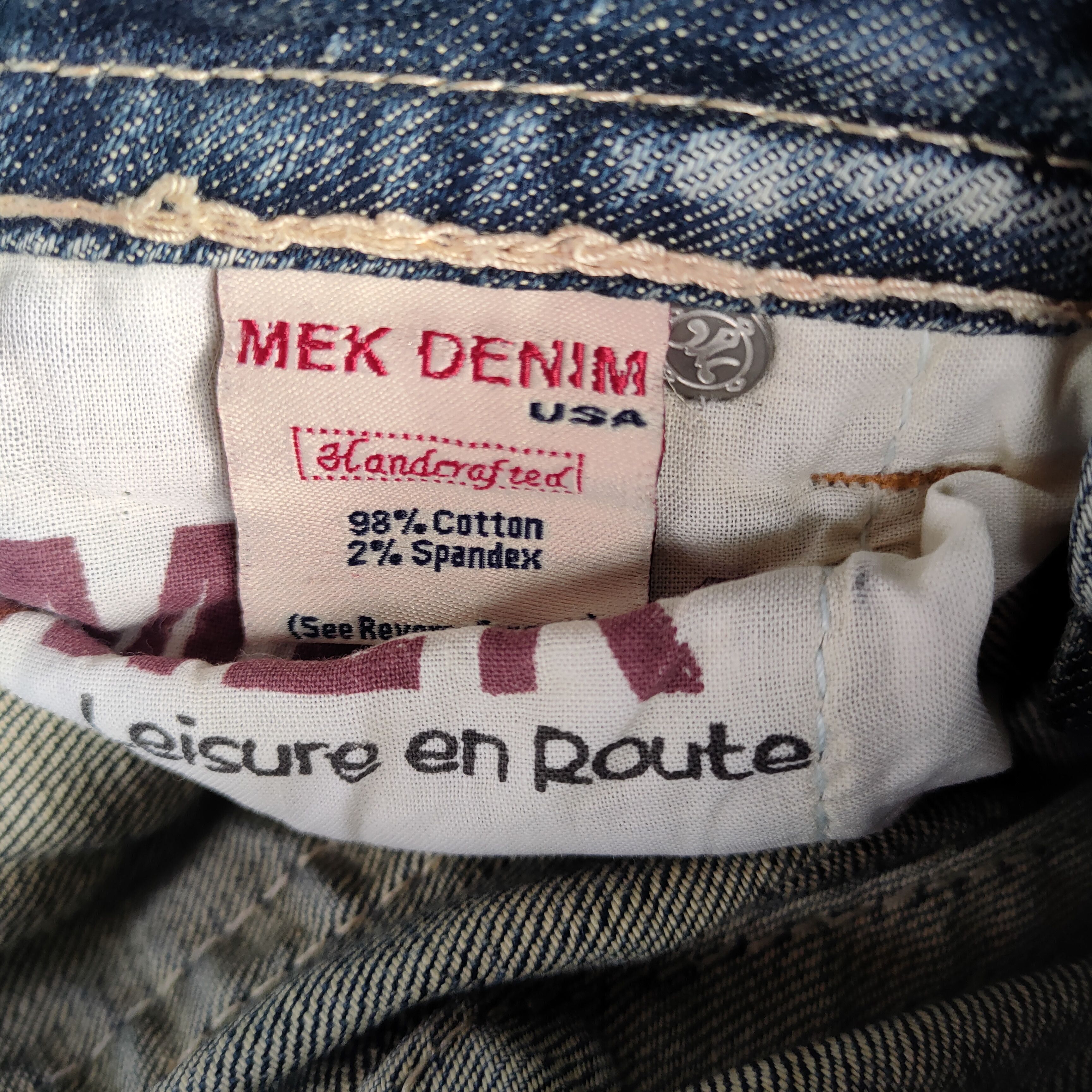 Mek Denim FLARE VINTAGE MEK DENIM JEANS DENIM PANTS Size US 27 - 13 Thumbnail