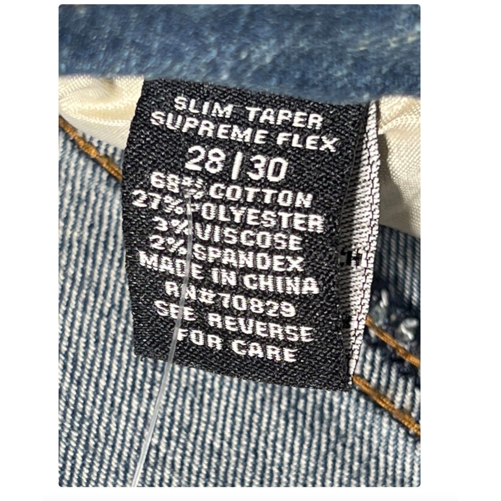 rue21 Rue 21 - Men's Supreme Flex Slim Taper Jeans Distressed - Bl Size US 28 / EU 44 - 8 Thumbnail