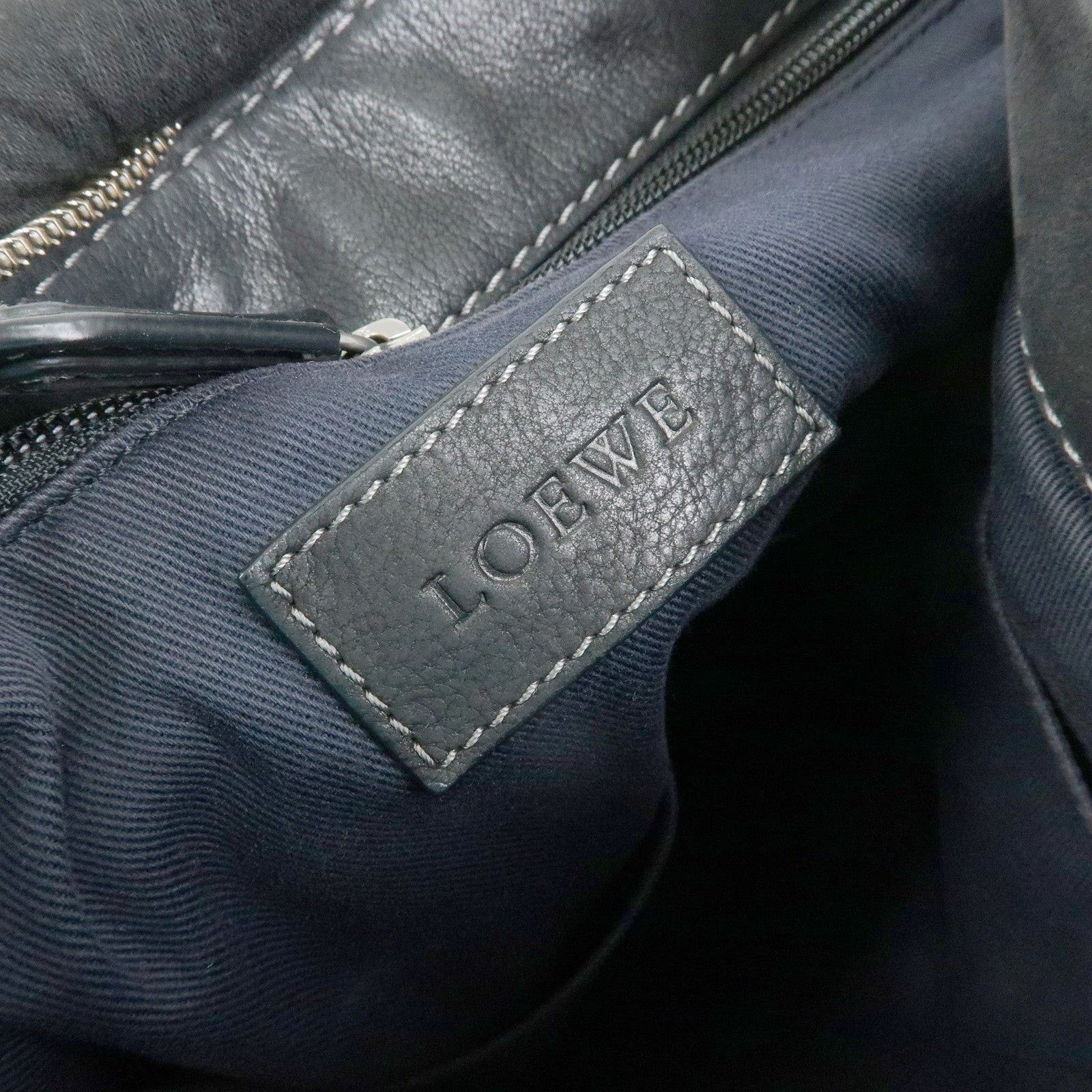 Loewe Loewe Anagram Calfskin Crossbody Bag Black Size ONE SIZE - 8 Thumbnail