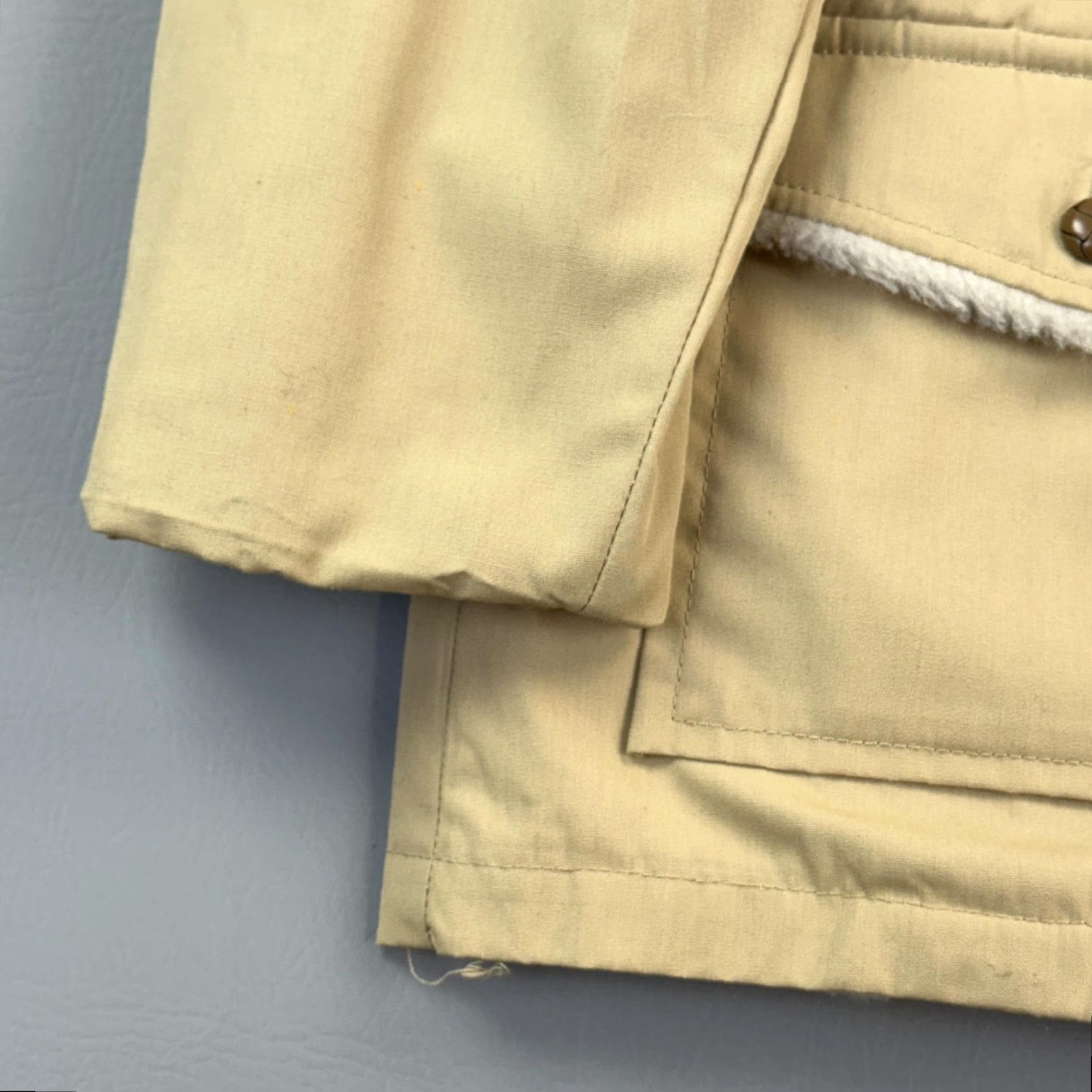 Vintage VINTAGE Vanderbilt Jacket Mens 46 Tan Sherpa Lined Western Coat Cowboy 70s Size US S / EU 44-46 / 1 - 2 Thumbnail