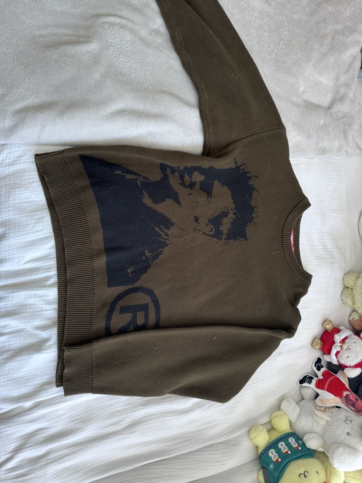Joy Division Vizn Brad Pitt Knot Sweater Unreleased In Olive Size US L / EU 52-54 / 3 - 2 Thumbnail