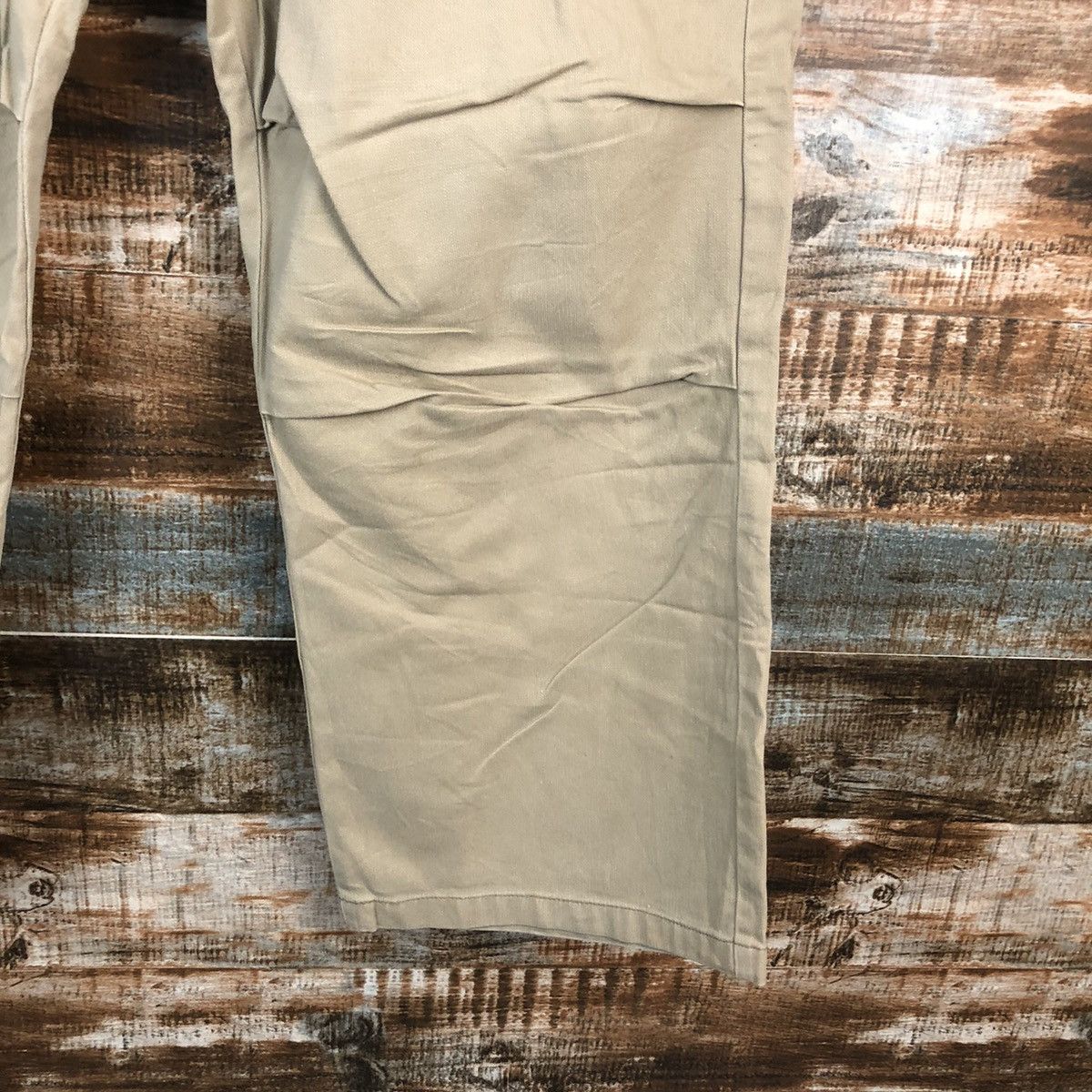 Japanese Brand Back Number Cream Cargo Multipocket Pants #A1423 Size US 33 - 12 Thumbnail