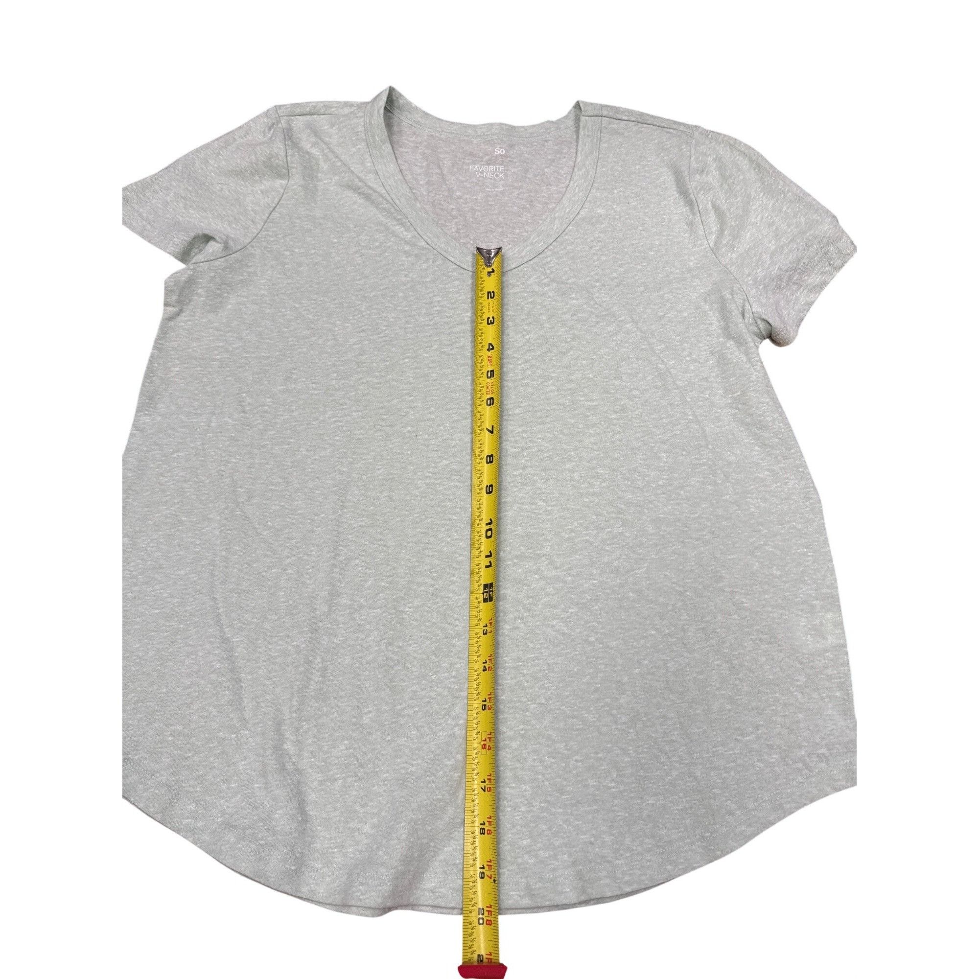 Other So Favorite V-Neck Soft Heather Tee Relaxed Fit Womens Casua Size XL / US 12-14 / IT 48-50 - 4 Thumbnail