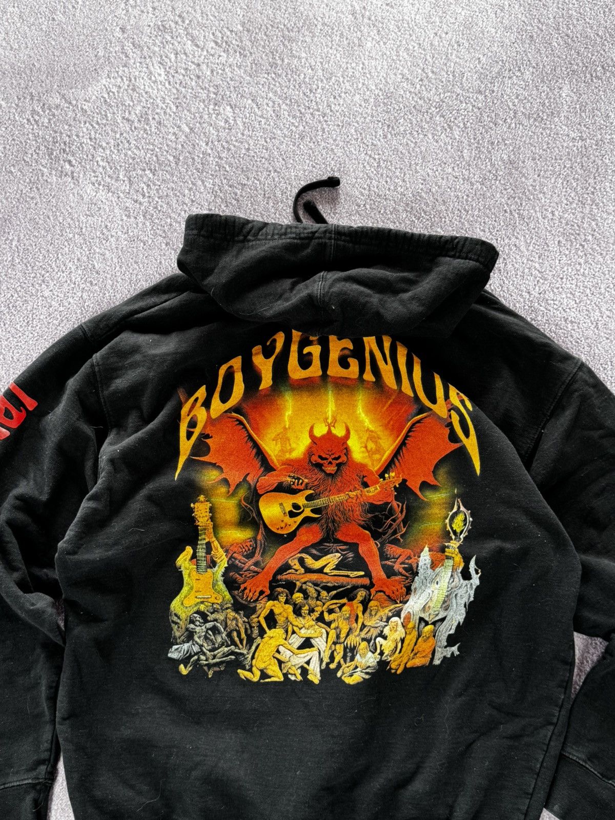 Vintage BoyGenius Demon Hoodie Tour Merch Large Concert Pullover Size US XL / EU 56 / 4 - 2 Thumbnail