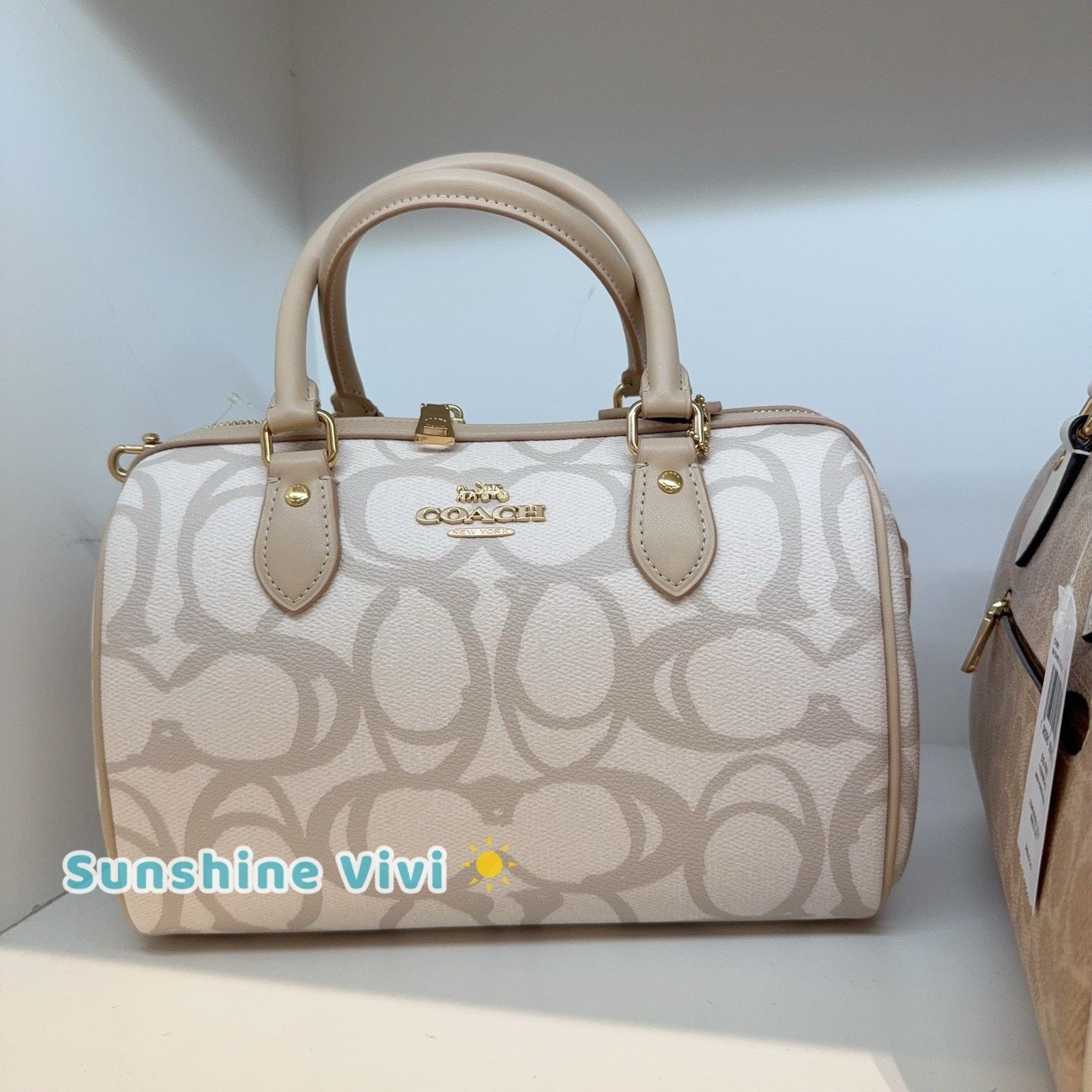 Coach NWT Coach Rowan Satchel Crossbody Bag Sketch Ivory CBM15 Size ONE SIZE - 1 Thumbnail