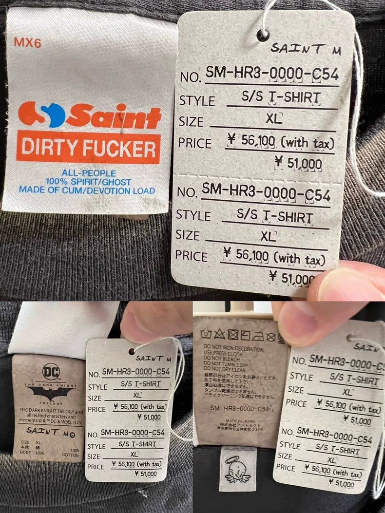 Saint Michael Saint Michael Dark Knight co-branded short sleeves Size US XL / EU 56 / 4 - 9 Thumbnail