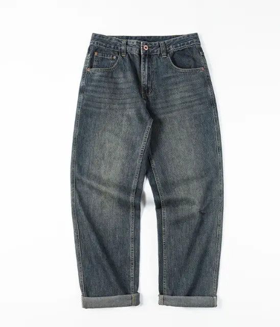 VIBE American style high street straight washed vintage jeans Size US 32 / EU 48 - 4 Thumbnail