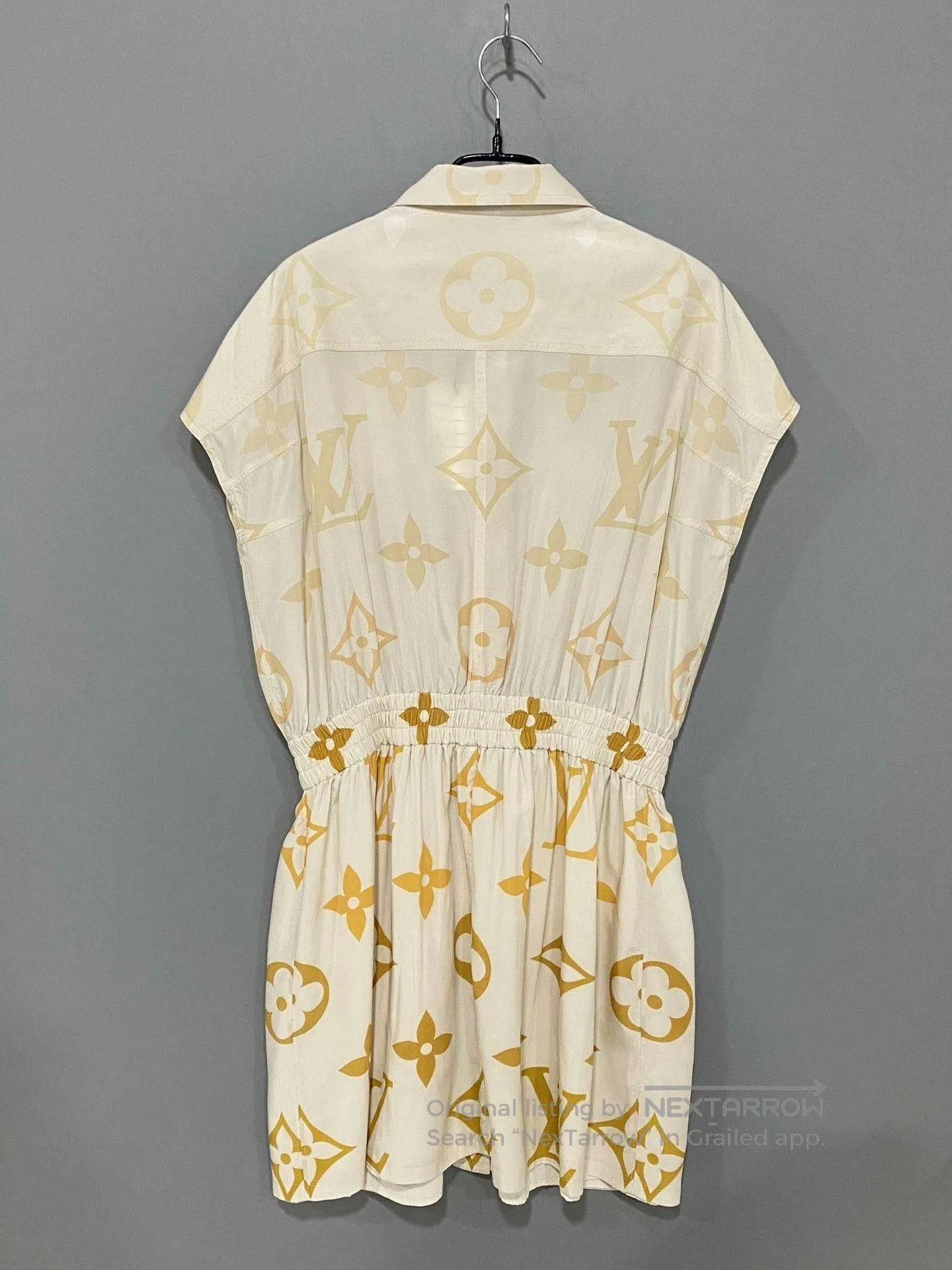 Louis Vuitton Louis Vuitton Sleeveless Silk Monogram Dress. Size S / US 4 / IT 40 - 3 Thumbnail