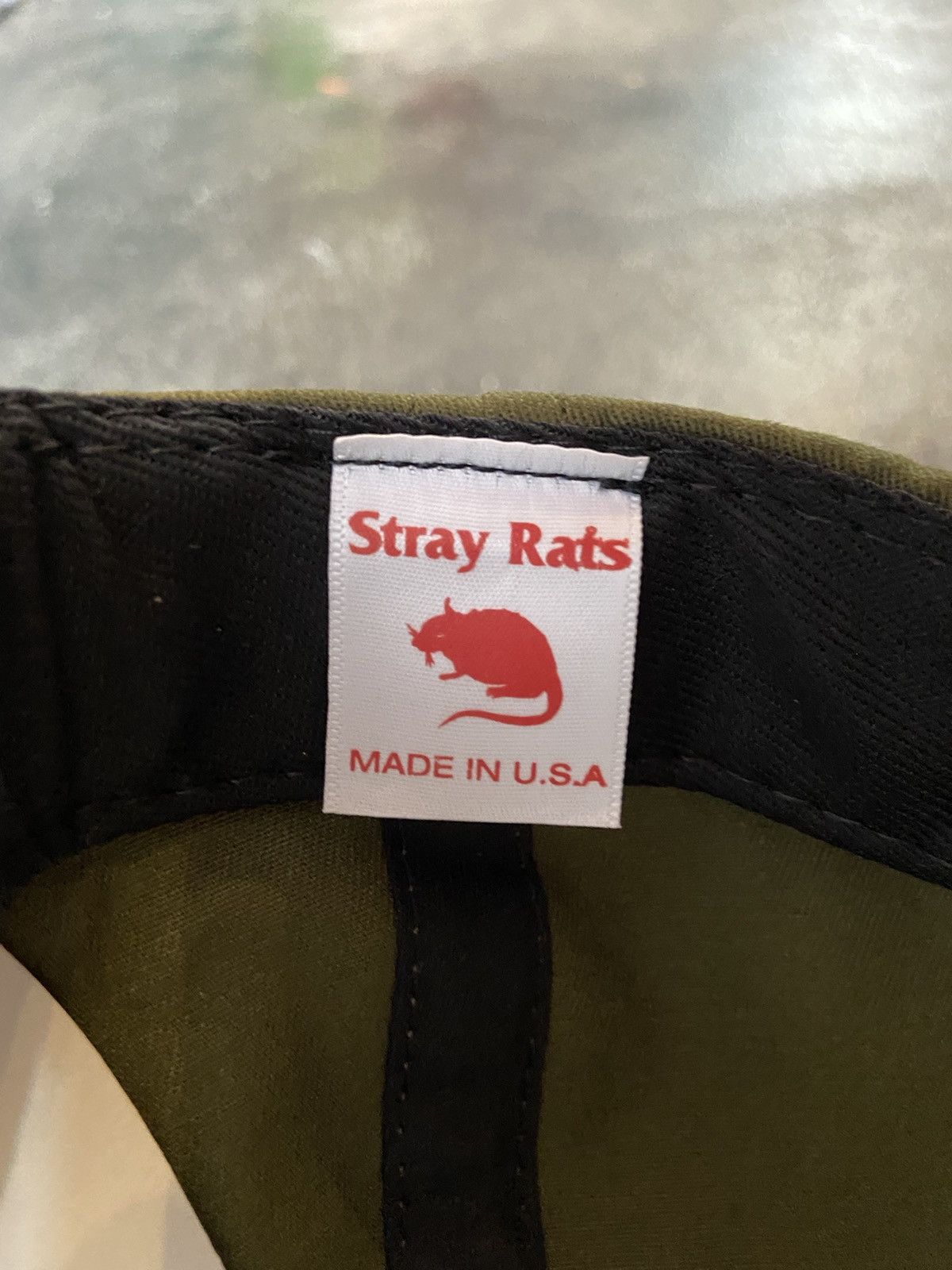 Stray Rats Stray Rats Unity Embroidered Cap Army Green Size ONE SIZE - 4 Thumbnail