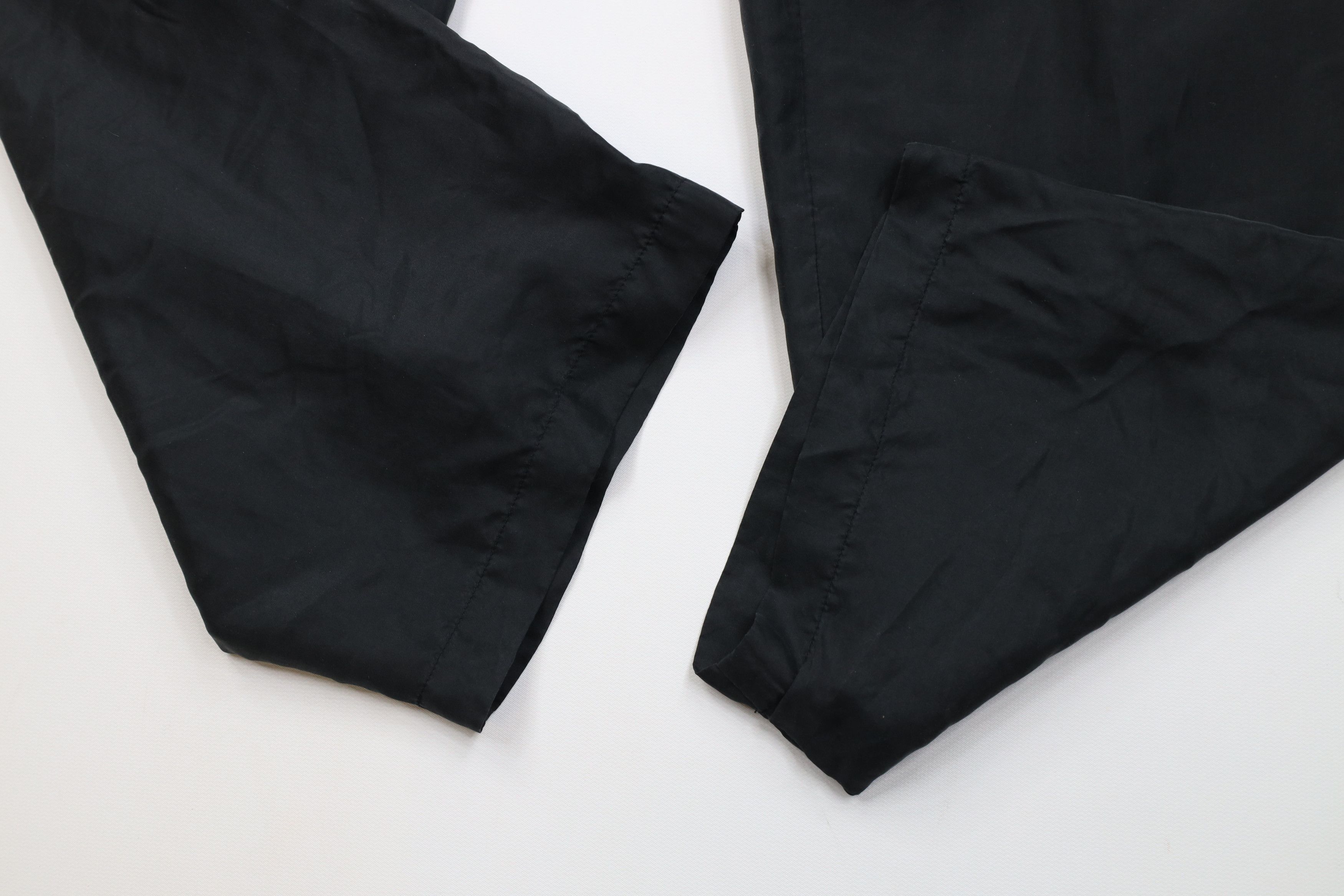 Vintage Vintage 90s Streetwear Blank Lightweight Silk Pants Black Size 32" / US 10 / IT 46 - 6 Thumbnail