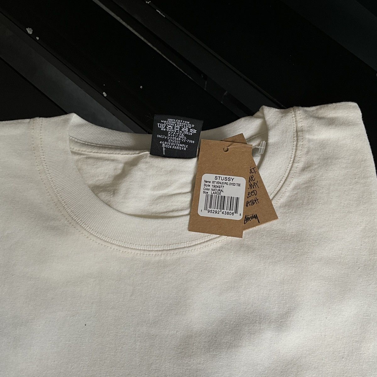 Stussy Stussy tee natural Size US L / EU 52-54 / 3 - 5 Thumbnail