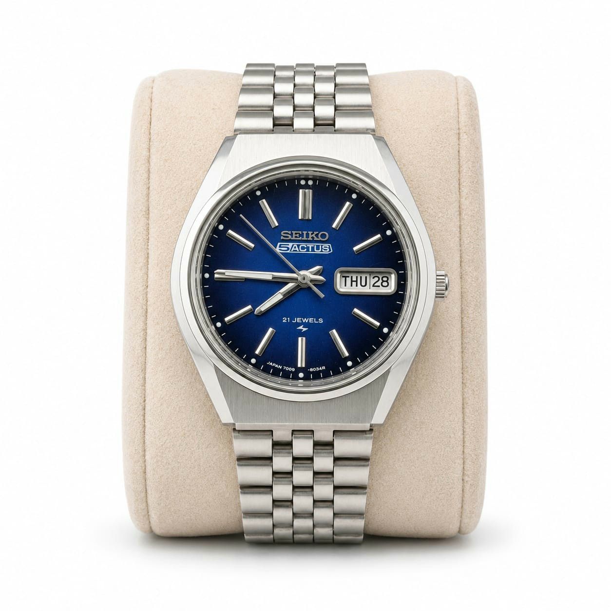 Seiko Elegant Seiko 5 Actus Men's Wrist Automatic Watch Size 36 - 1 Thumbnail