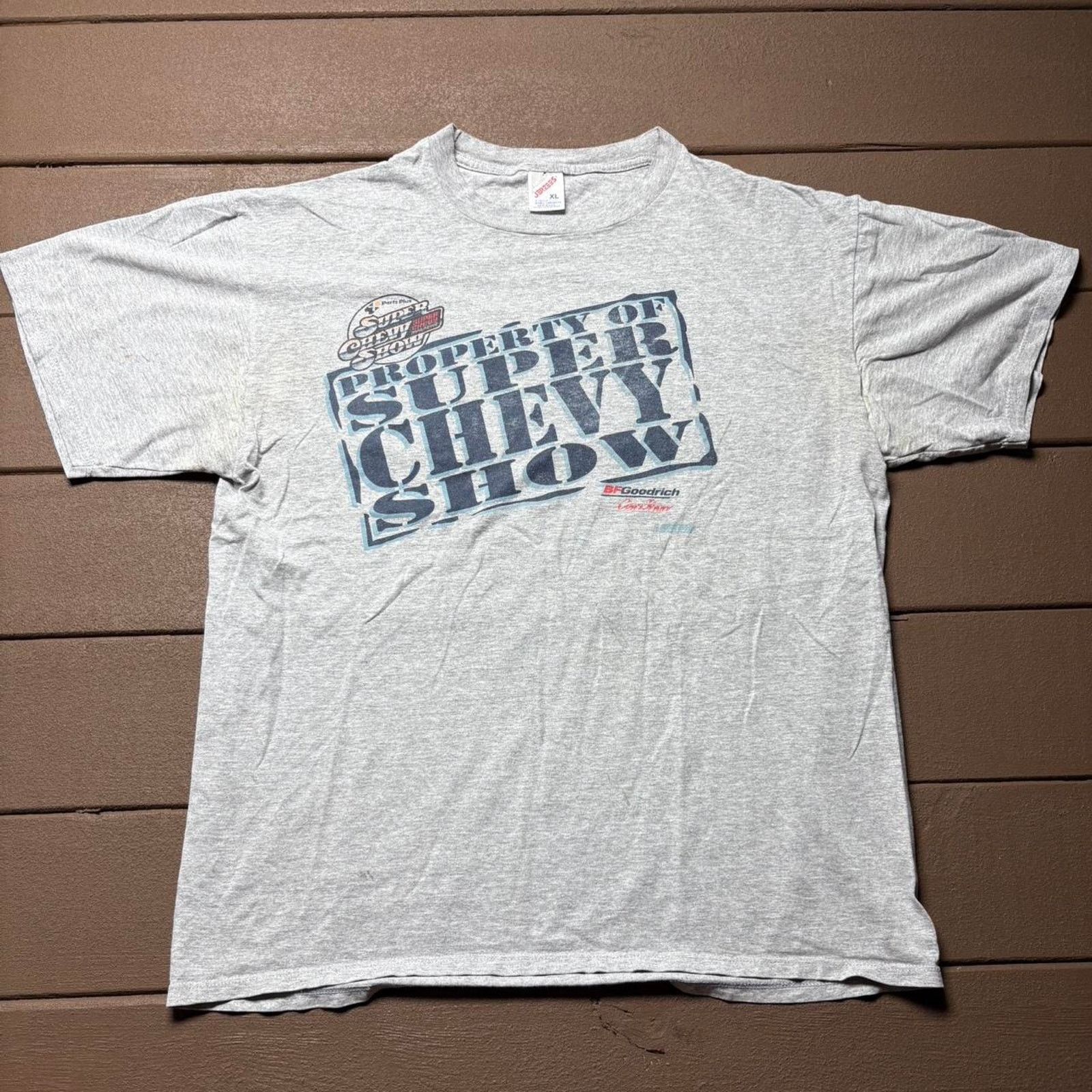 Jerzees Grey Vintage 90s Super Chevy Show Shirt Size US XL / EU 56 / 4 - 1 Thumbnail