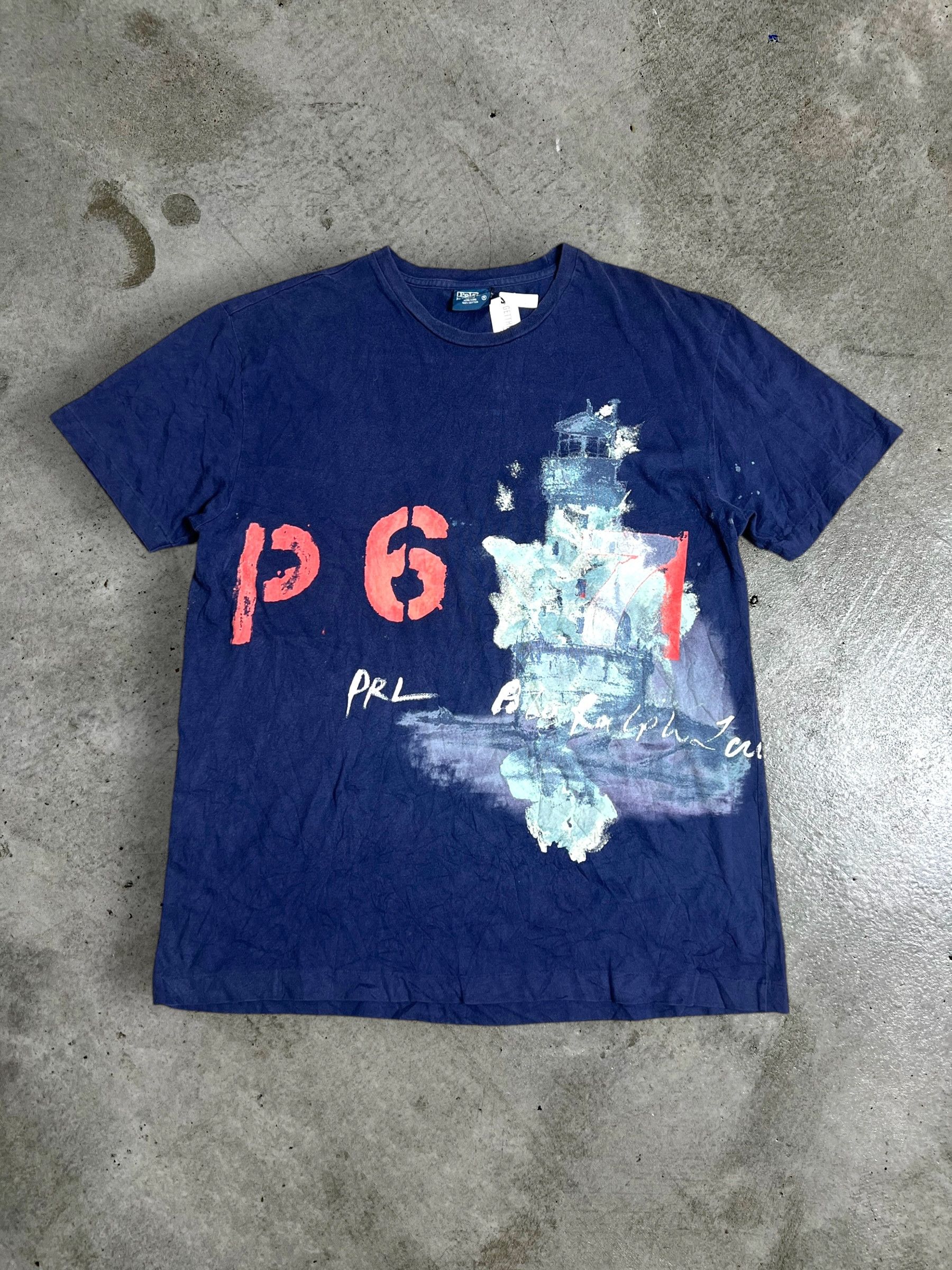 Polo Ralph Lauren × Vintage Vintage 90s Polo Ralph Lauren P-67 Graphic Tee (M) GTME558 Size US M / EU 48-50 / 2 - 1 Thumbnail
