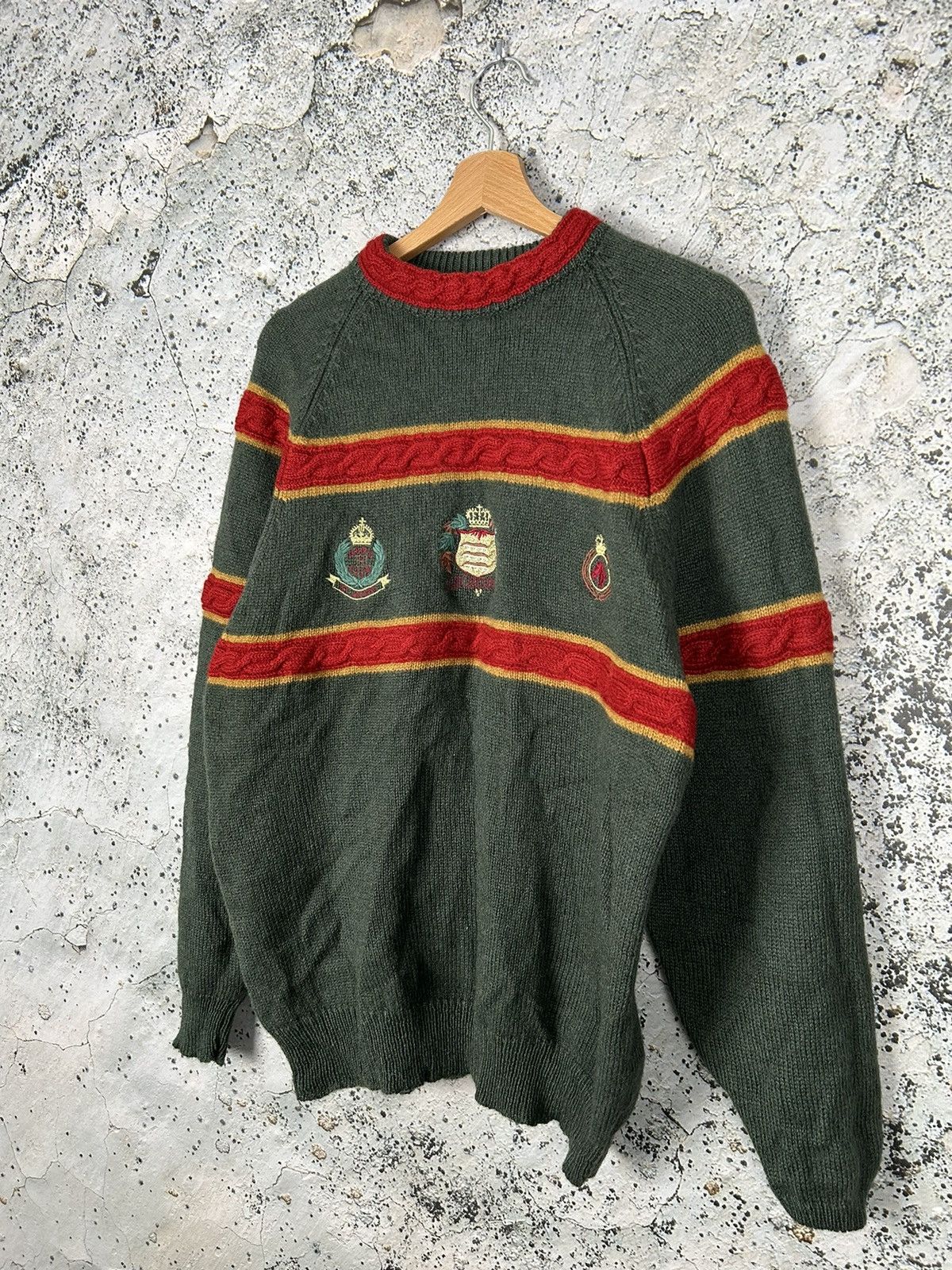Vintage Vintage 100% Shetlandwool Sweater 90s Rare Avantgarde Size US L / EU 52-54 / 3 - 2 Thumbnail