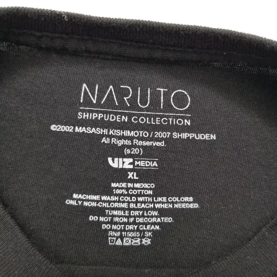 Other Naruto Shirt Mens XL Black Short Sleeve Anime Shippuden Size US XL / EU 56 / 4 - 5 Thumbnail