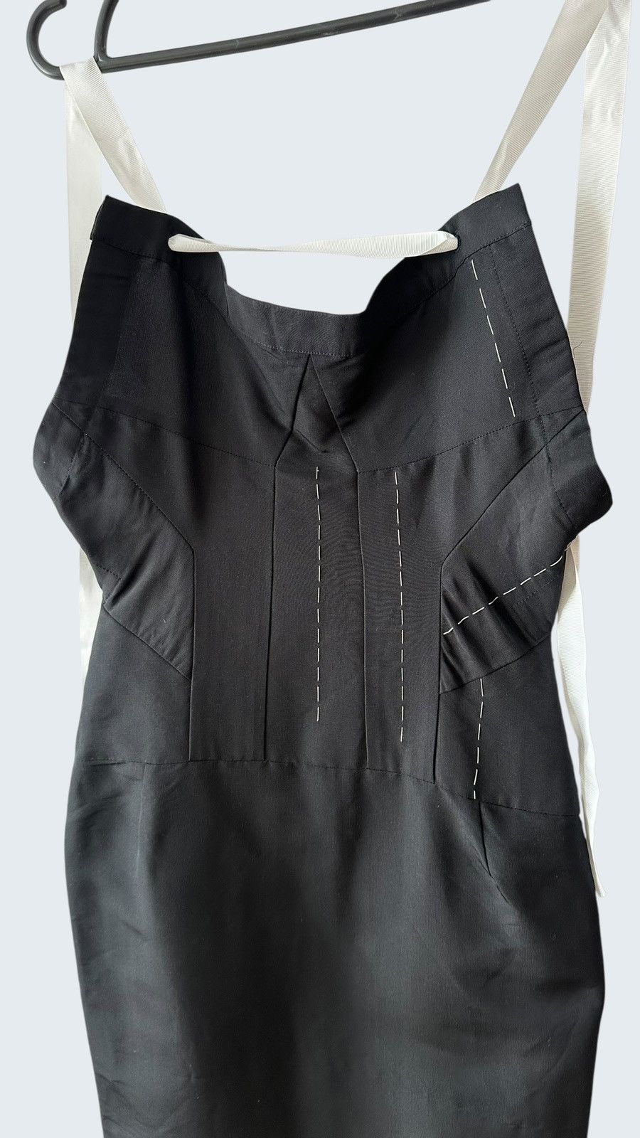 Yohji Yamamoto Yohji Yamamoto SS2000 Runway Backless Silk Stitch Dress Size S / US 4 / IT 40 - 8 Thumbnail