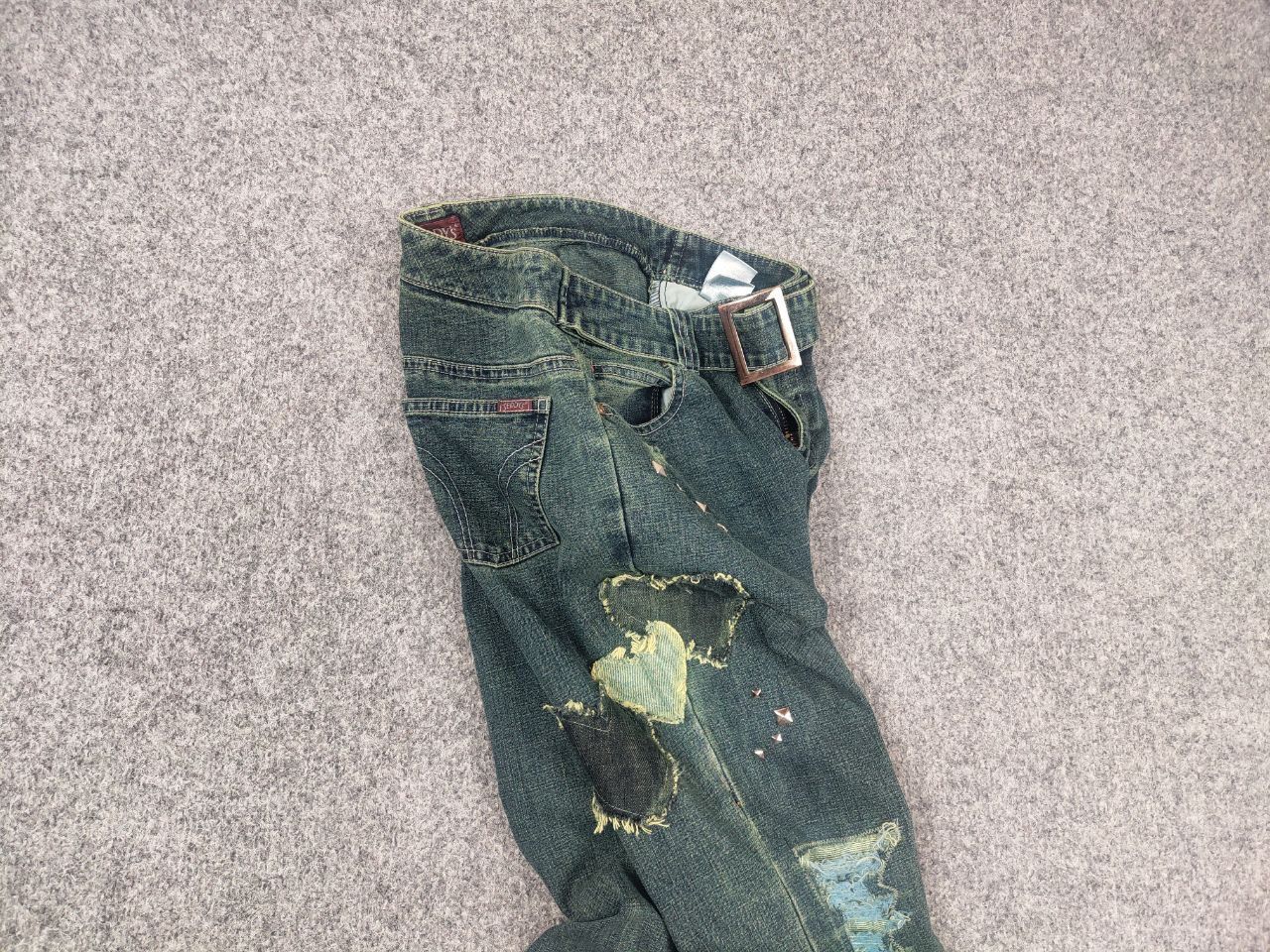 If Six Was Nine Vintage Y2K hysteric glamour Japan low-rise jeans Flared LGB Size 26" / US 2 / IT 38 - 4 Thumbnail
