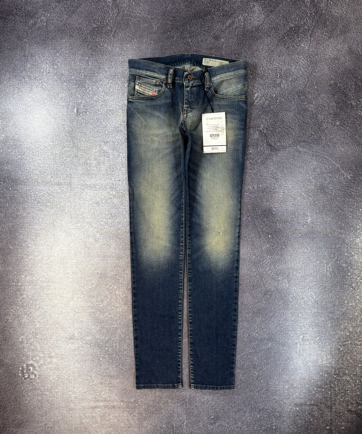 Diesel Diesel Getlegg NWT Women’s Slim Skinny Blue Denim Jeans Size 25" / US 0 / IT 36 - 1 Thumbnail