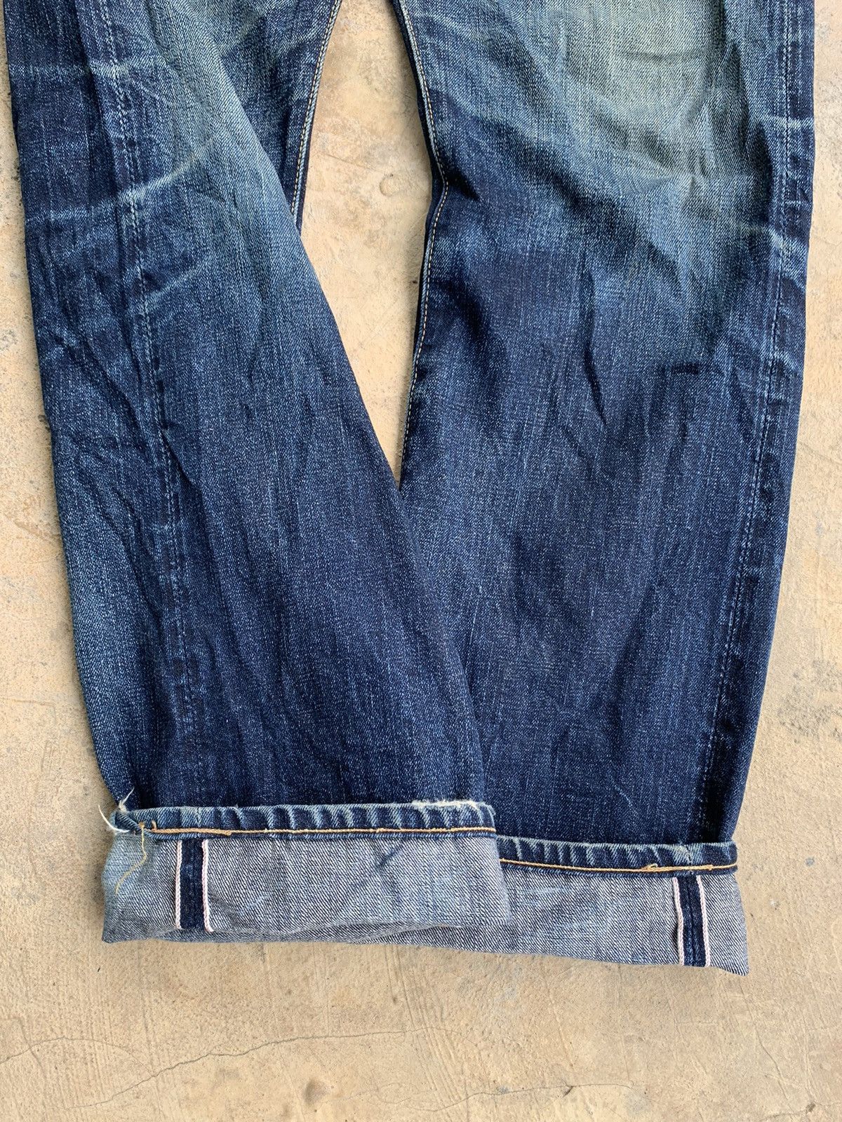 Vintage Eternal Selvedge Button Fly Distressed Denim