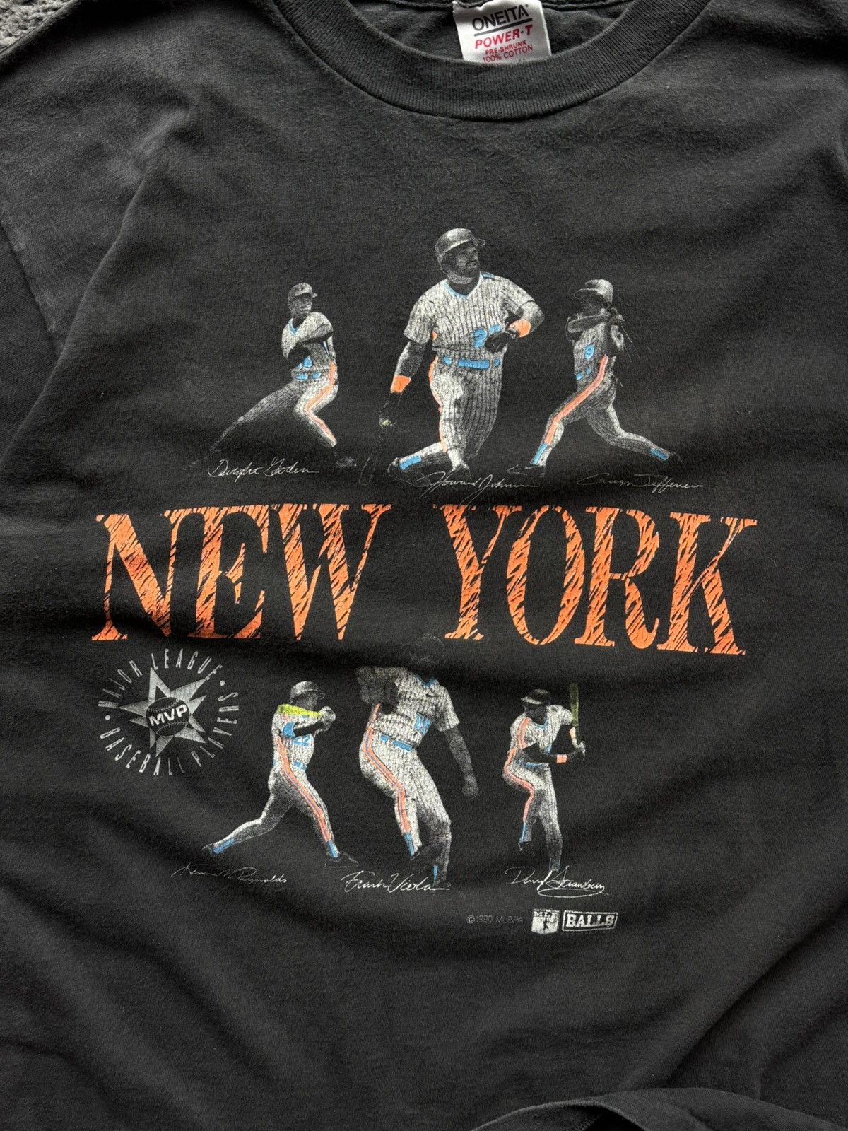 MLB Vintage 90s New York Mets MLB T-shirt (Darryl Strawberry) Size US XL / EU 56 / 4 - 5 Thumbnail