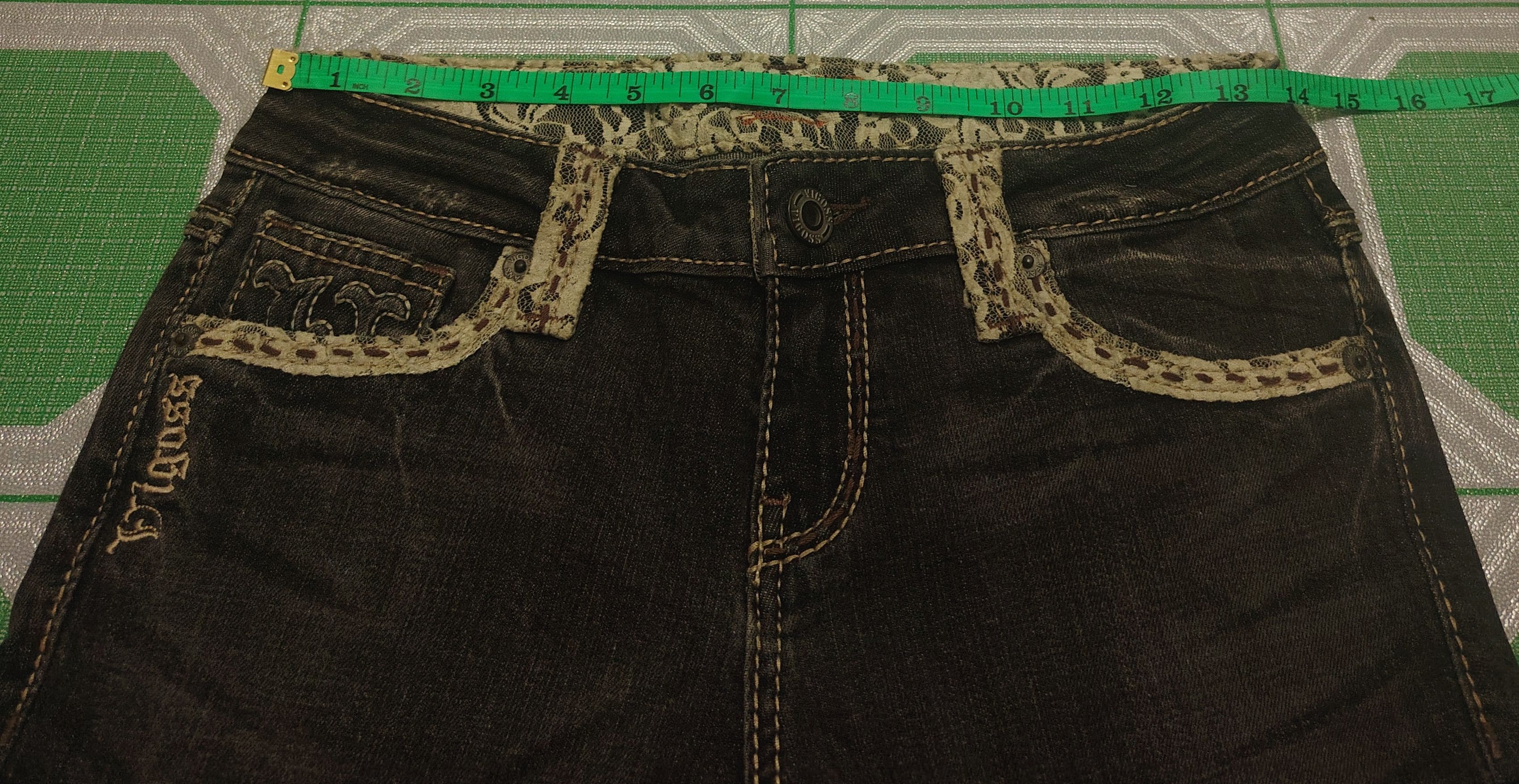 If Six Was Nine Vtg Black Vigoss U.S.A. Bootcut Jeans Stretch Jeans Size 27" / US 4 / IT 40 - 16 Thumbnail