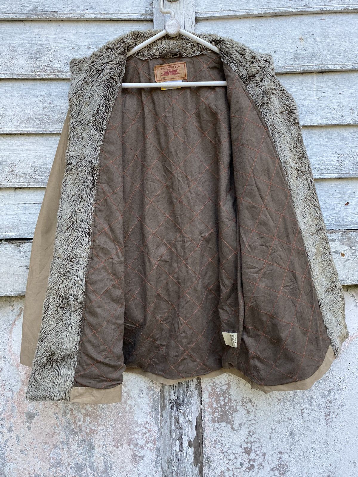 Levi's Levis Sherpa Lining Heavy Duty Cotton Jacket Size US L / EU 52-54 / 3 - 5 Thumbnail