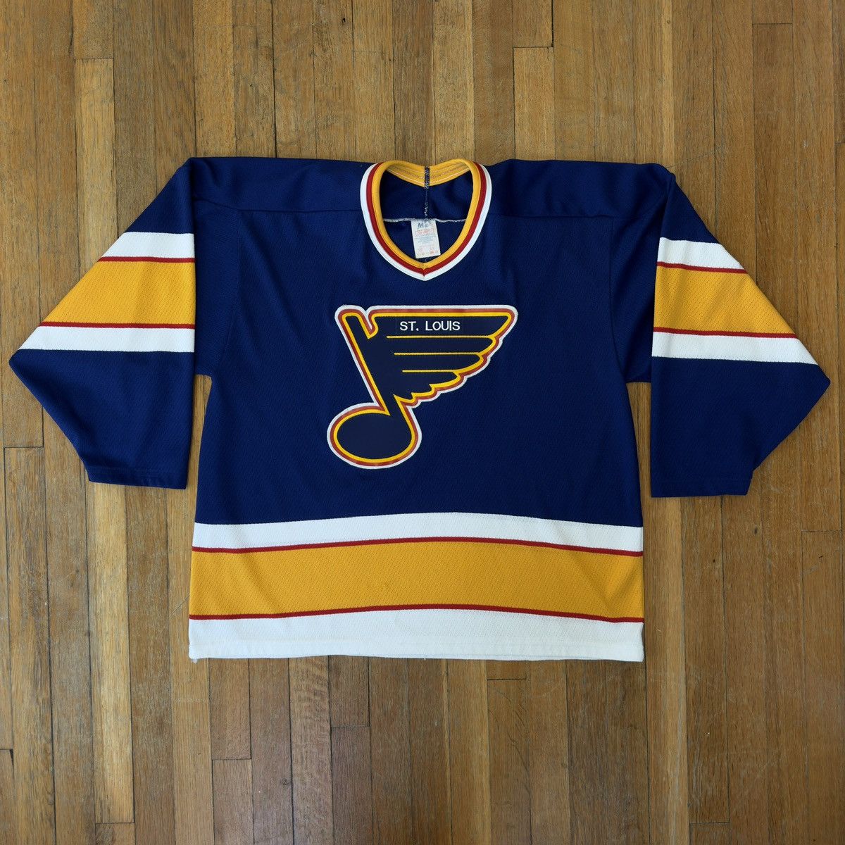 Ccm × Vintage VINTAGE 80s St. Louis Blues CCM Maska jersey, blue Size US L / EU 52-54 / 3 - 1 Thumbnail