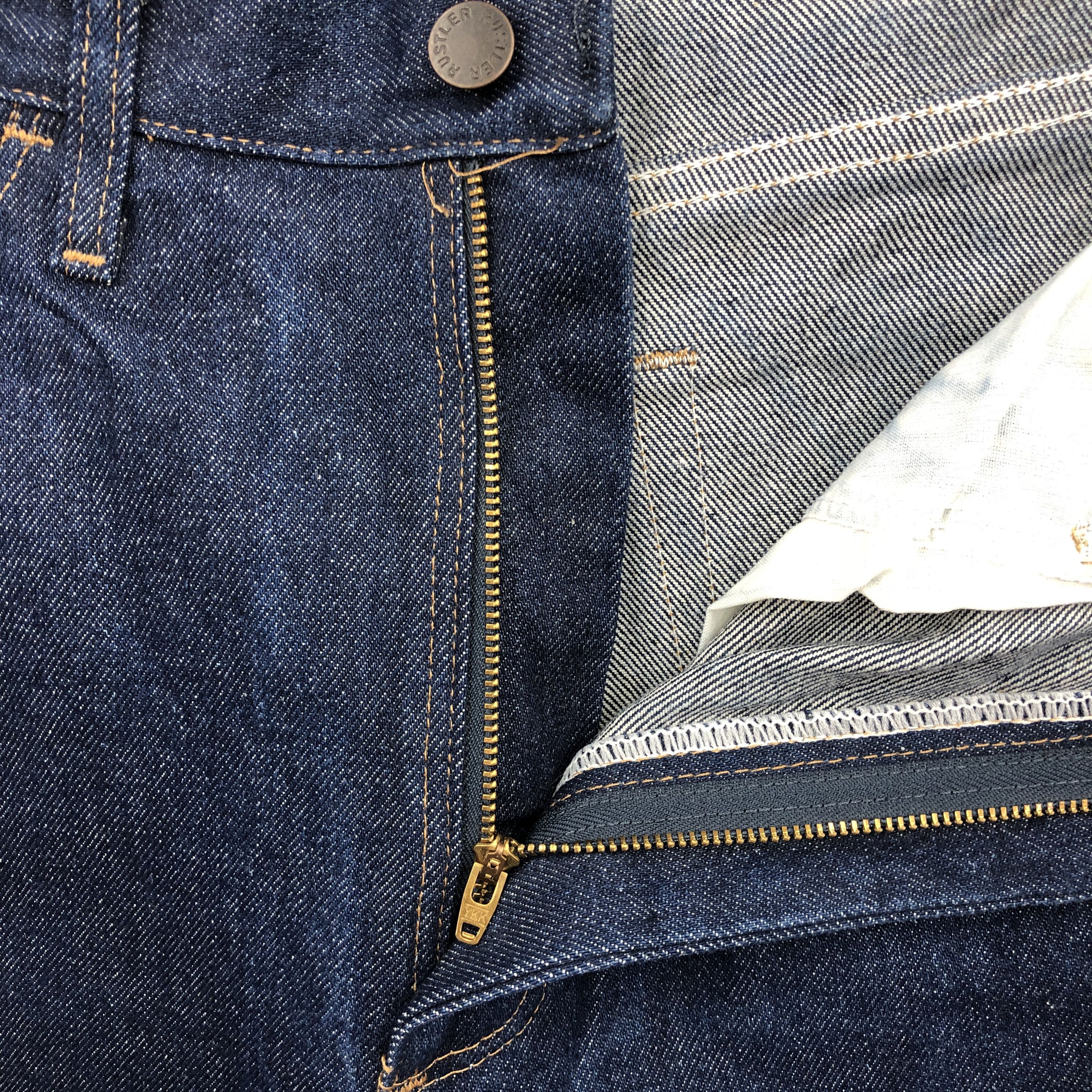 Rustler Vintage 90s Rustler Blue Washed Jeans Denim Pants. Size US 32 / EU 48 - 5 Thumbnail