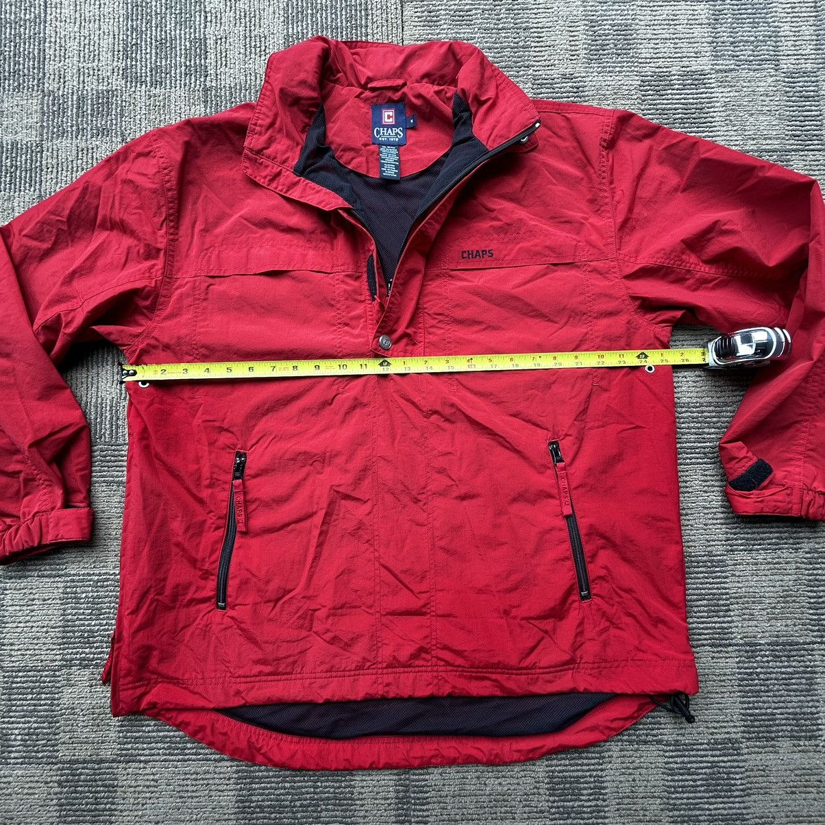 Chaps Ralph Lauren Vtg Chaps Ralph Lauren Red Anorak Pullover WindbreakerJacket Size US M / EU 48-50 / 2 - 5 Thumbnail