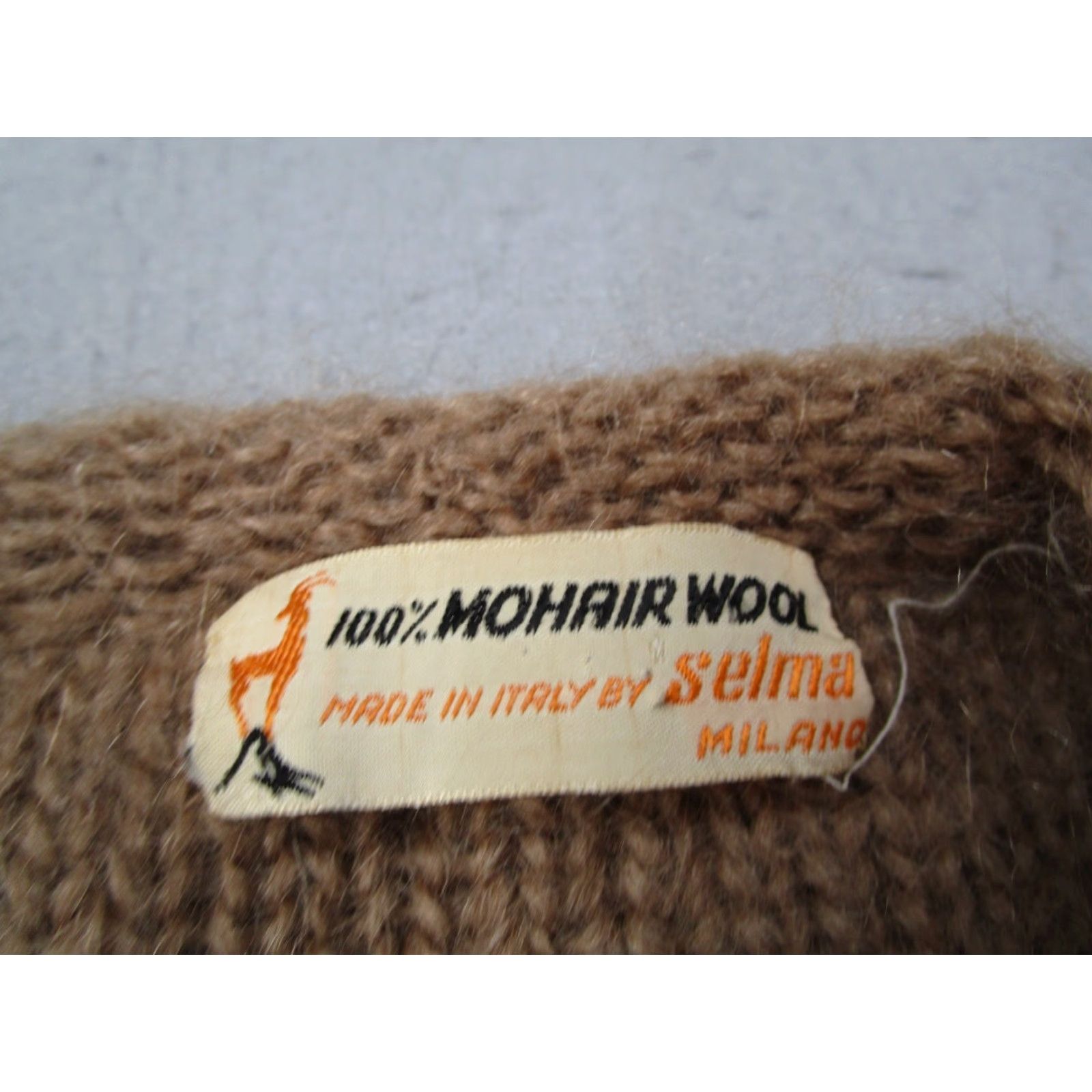 Vintage VINTAGE Selma Milano Mohair Cardigan Sweater Women M Brown 3/4 Sleeve Button Up Knit Made in Italy Size M / US 6-8 / IT 42-44 - 2 Thumbnail