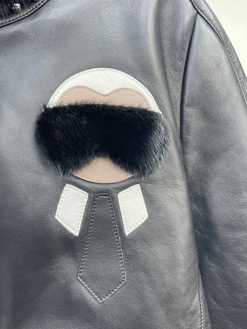 Fendi Fendi Little Monster Leather Jacket Size XS / US 0-2 / IT 36-38 - 5 Thumbnail